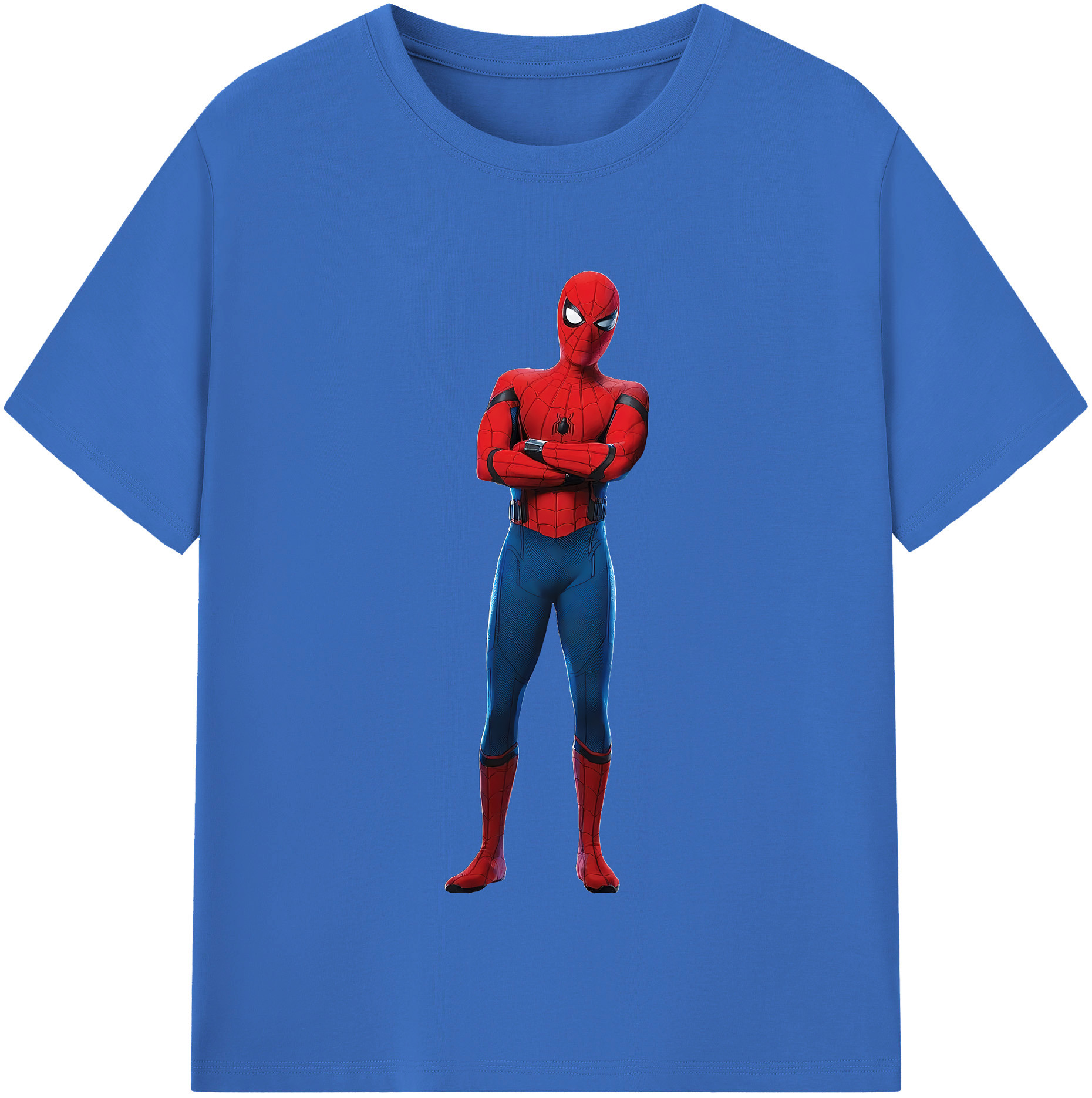 （画像用） Spider Man スパイダーマン 綿100％半袖Tシャツ（フロントプリント）