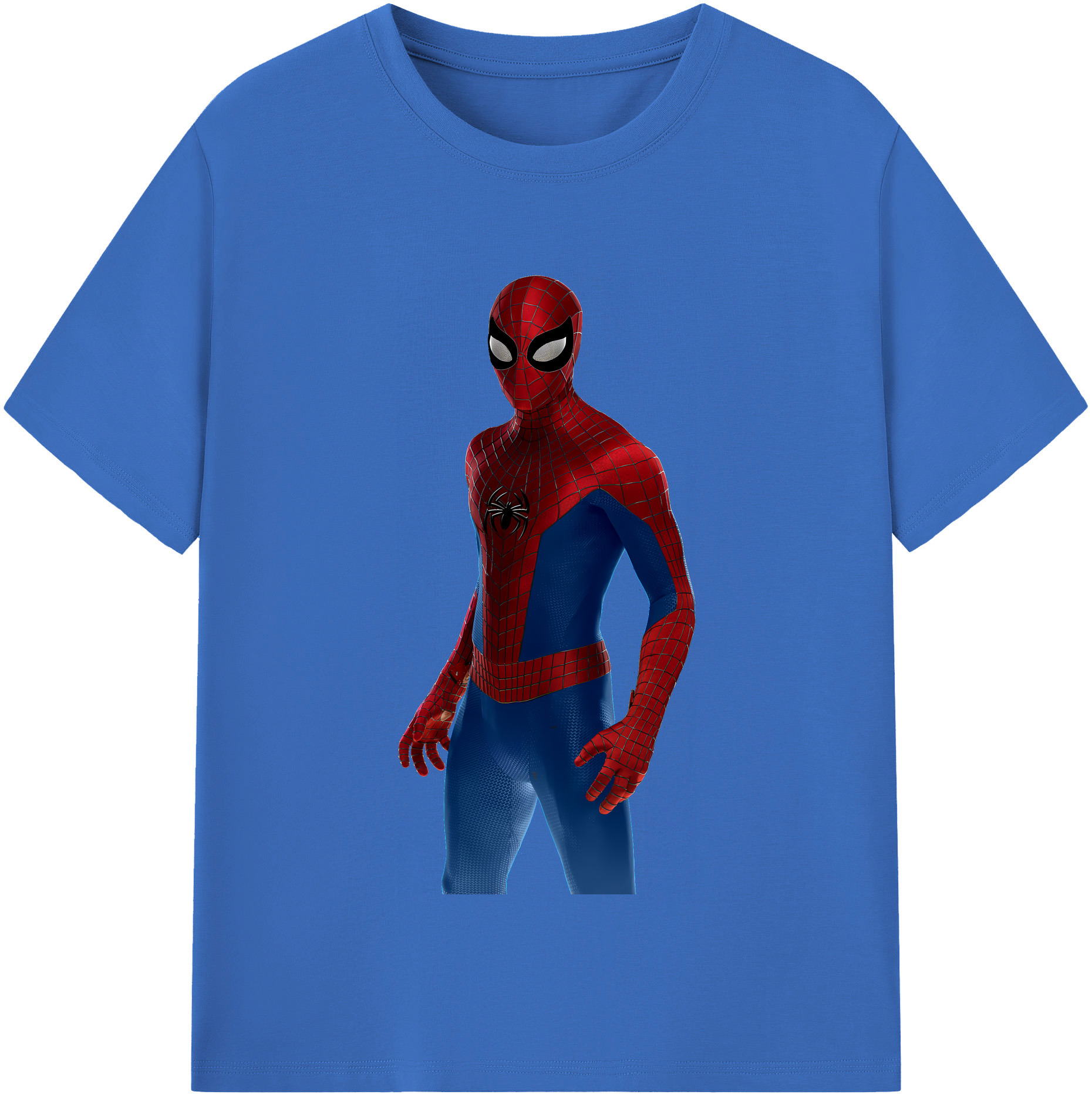 （画像用） Spider Man スパイダーマン 綿100％半袖Tシャツ（フロントプリント）