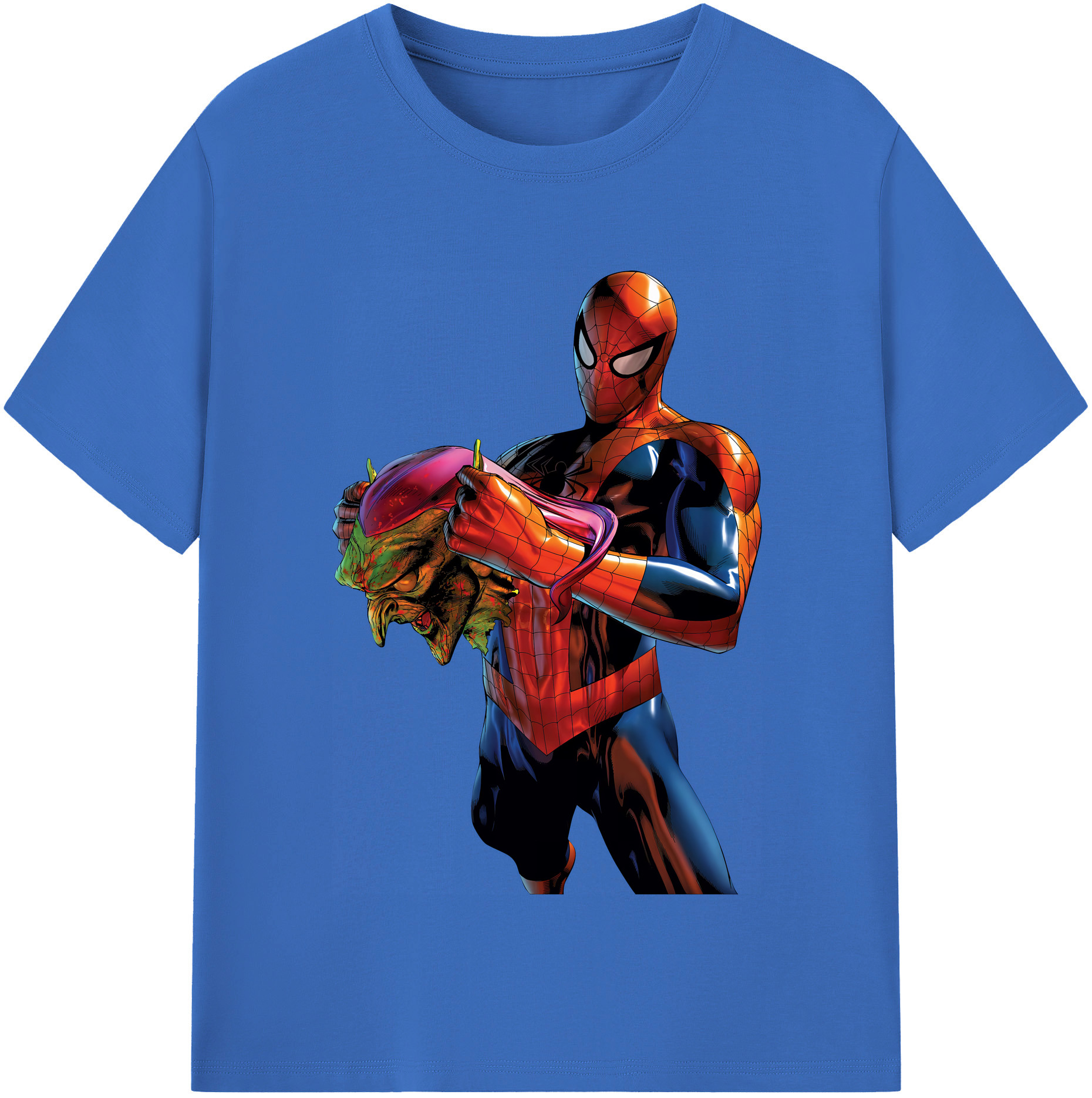 （画像用） Spider Man スパイダーマン 綿100％半袖Tシャツ（フロントプリント）