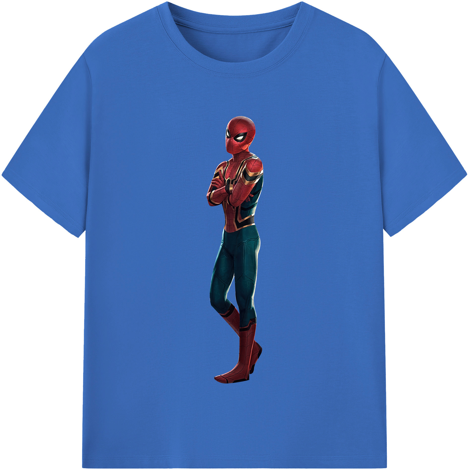 （画像用） Spider Man スパイダーマン 綿100％半袖Tシャツ（フロントプリント）