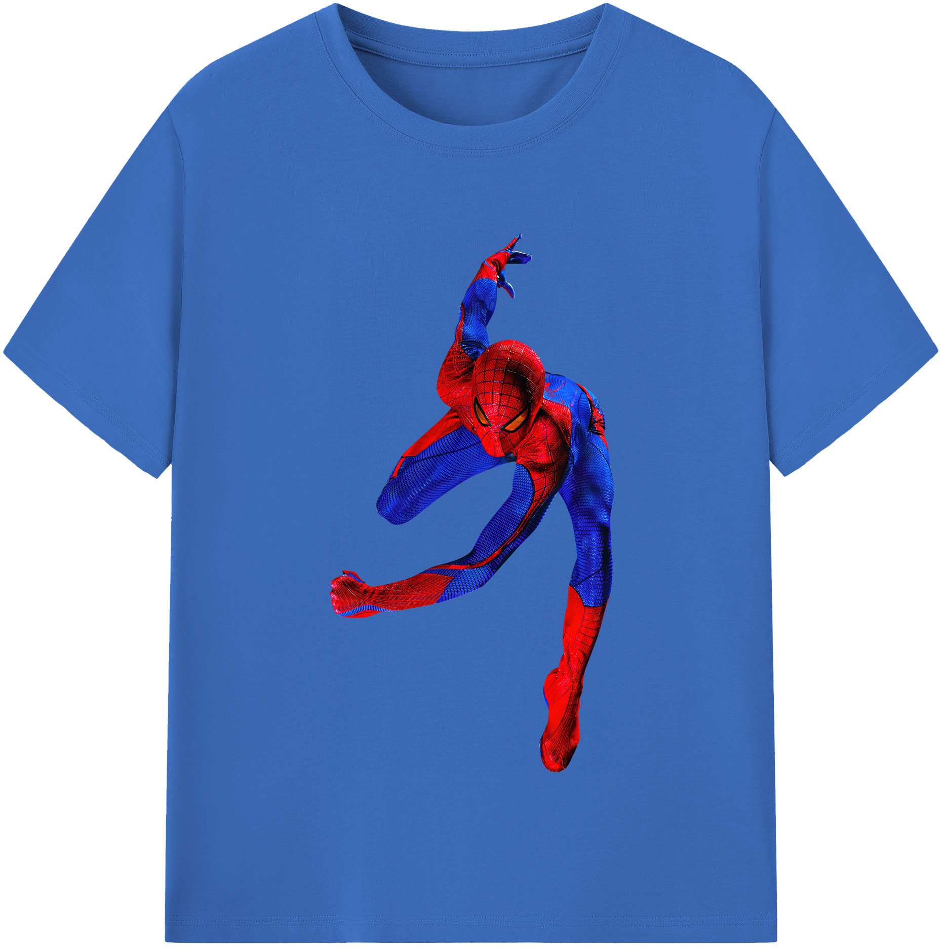 （画像用） Spider Man スパイダーマン 綿100％半袖Tシャツ（フロントプリント）