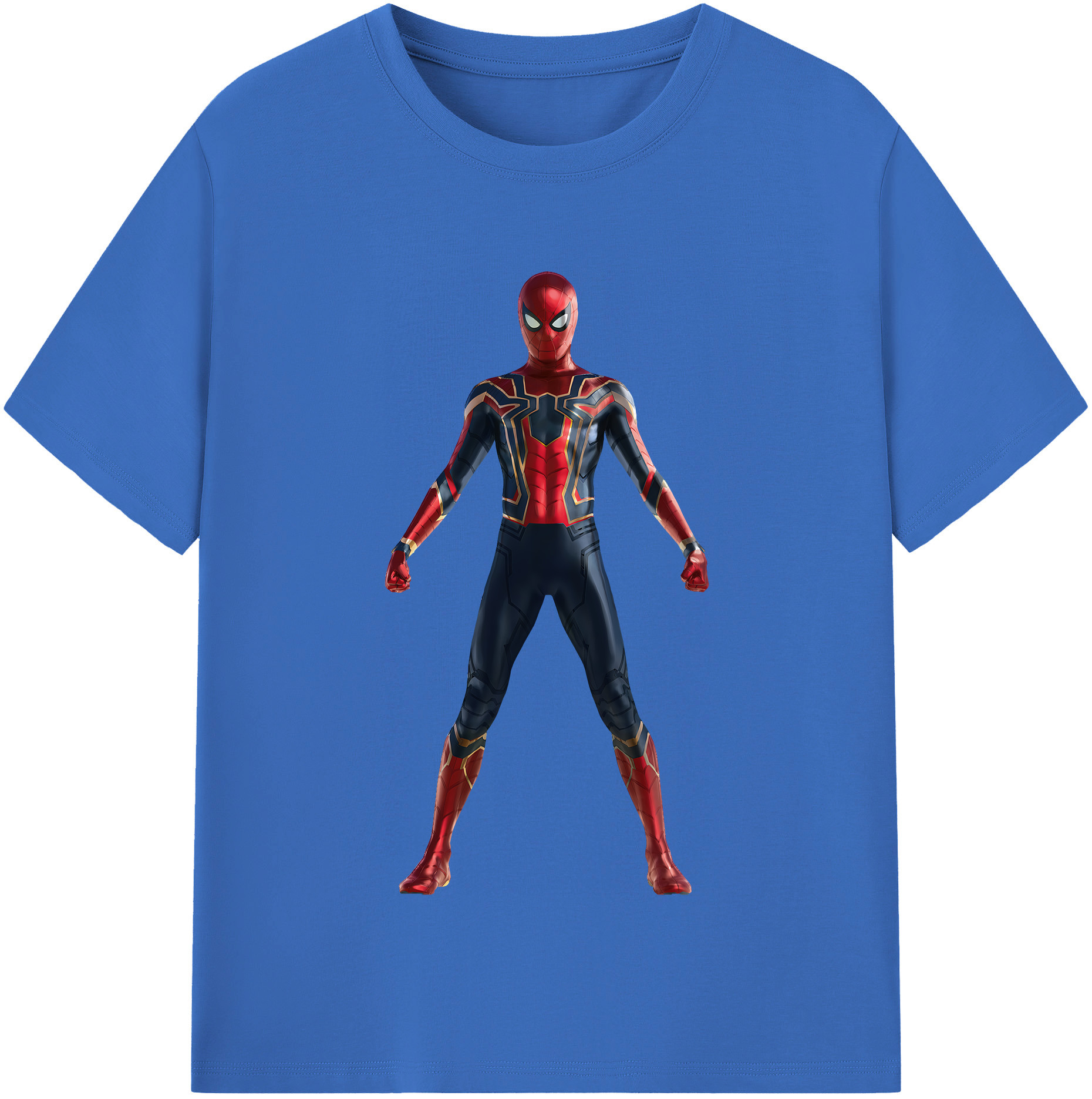 （画像用） Spider Man スパイダーマン 綿100％半袖Tシャツ（フロントプリント）