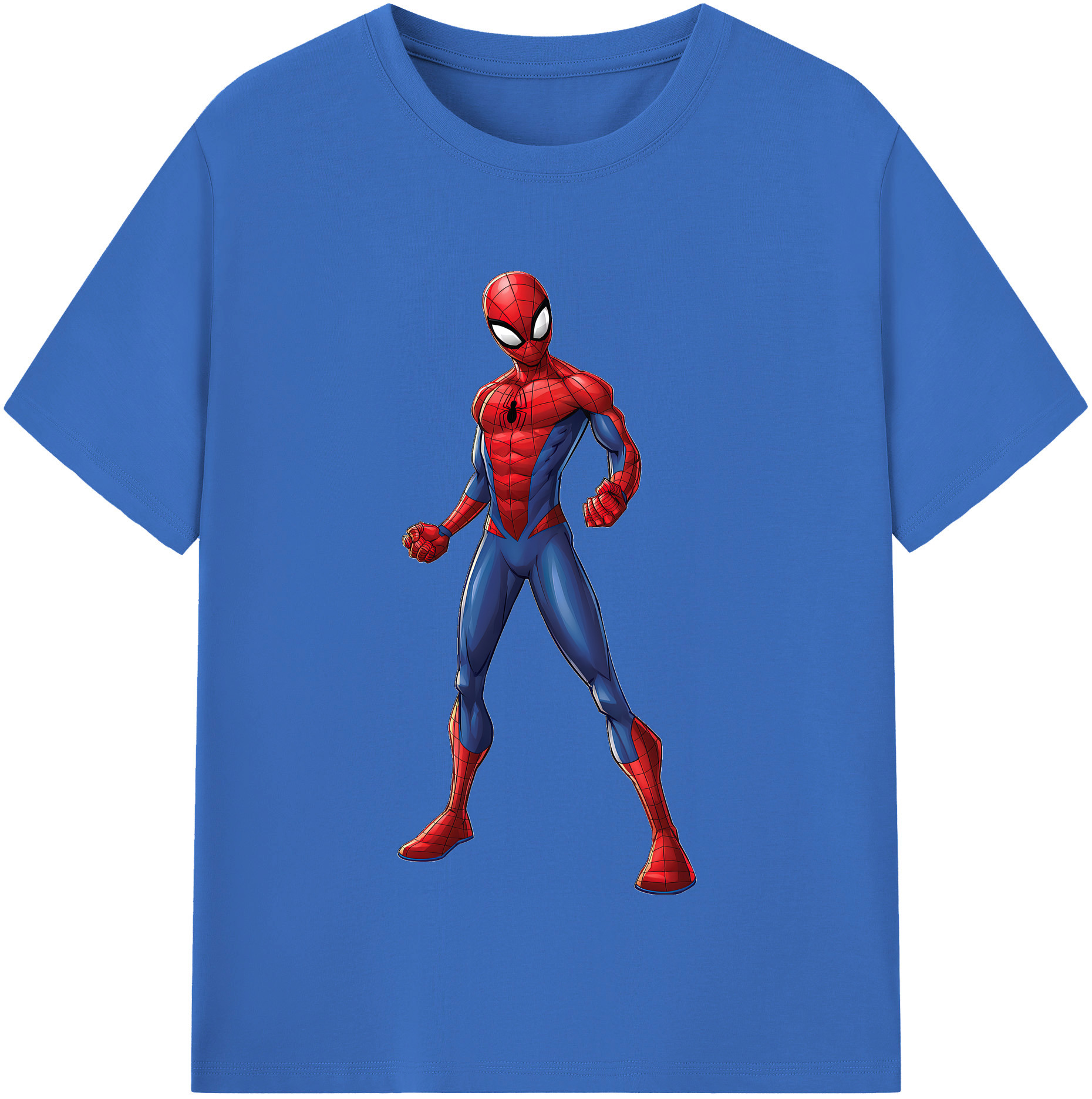 （画像用） Spider Man スパイダーマン 綿100％半袖Tシャツ（フロントプリント）