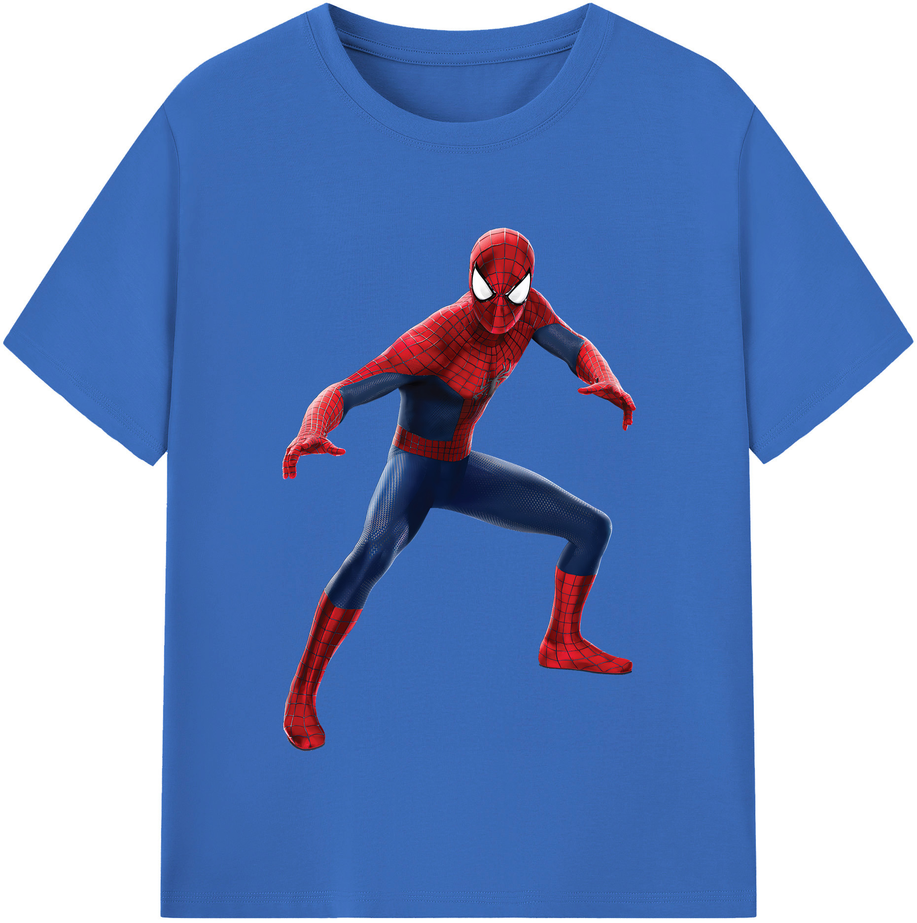 （画像用） Spider Man スパイダーマン 綿100％半袖Tシャツ（フロントプリント）