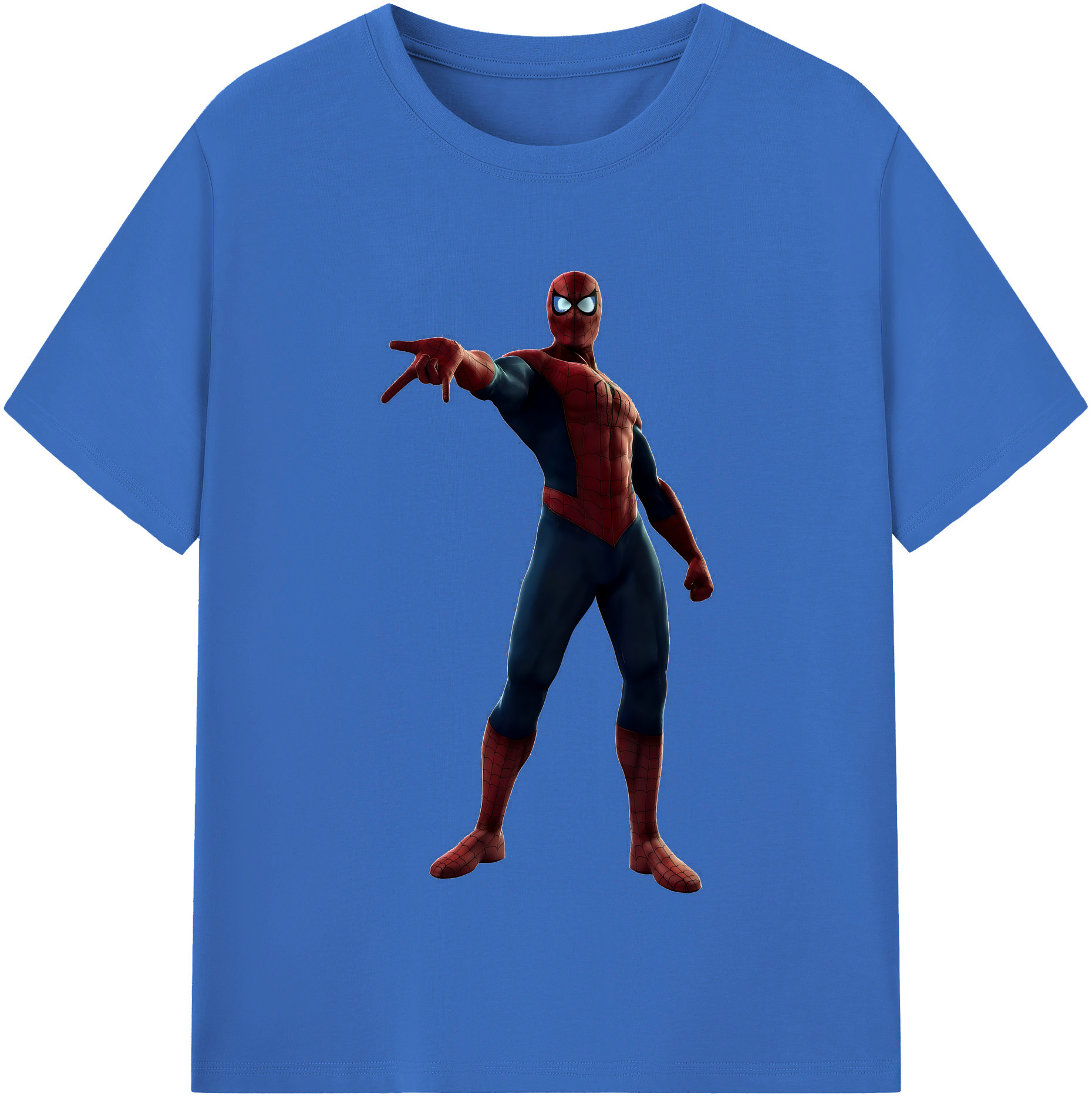 （画像用） Spider Man スパイダーマン 綿100％半袖Tシャツ（フロントプリント）