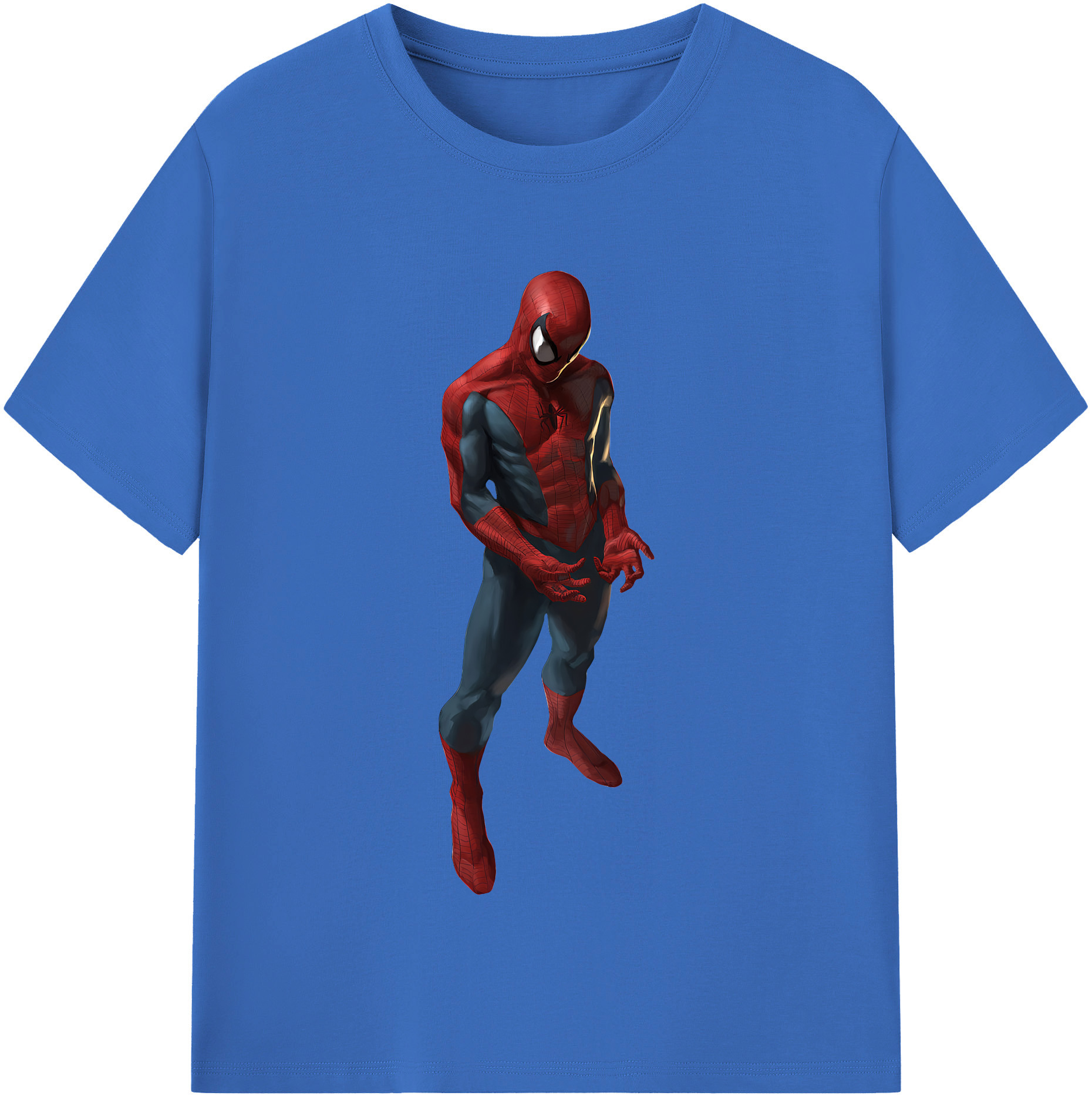 （画像用） Spider Man スパイダーマン 綿100％半袖Tシャツ（フロントプリント）