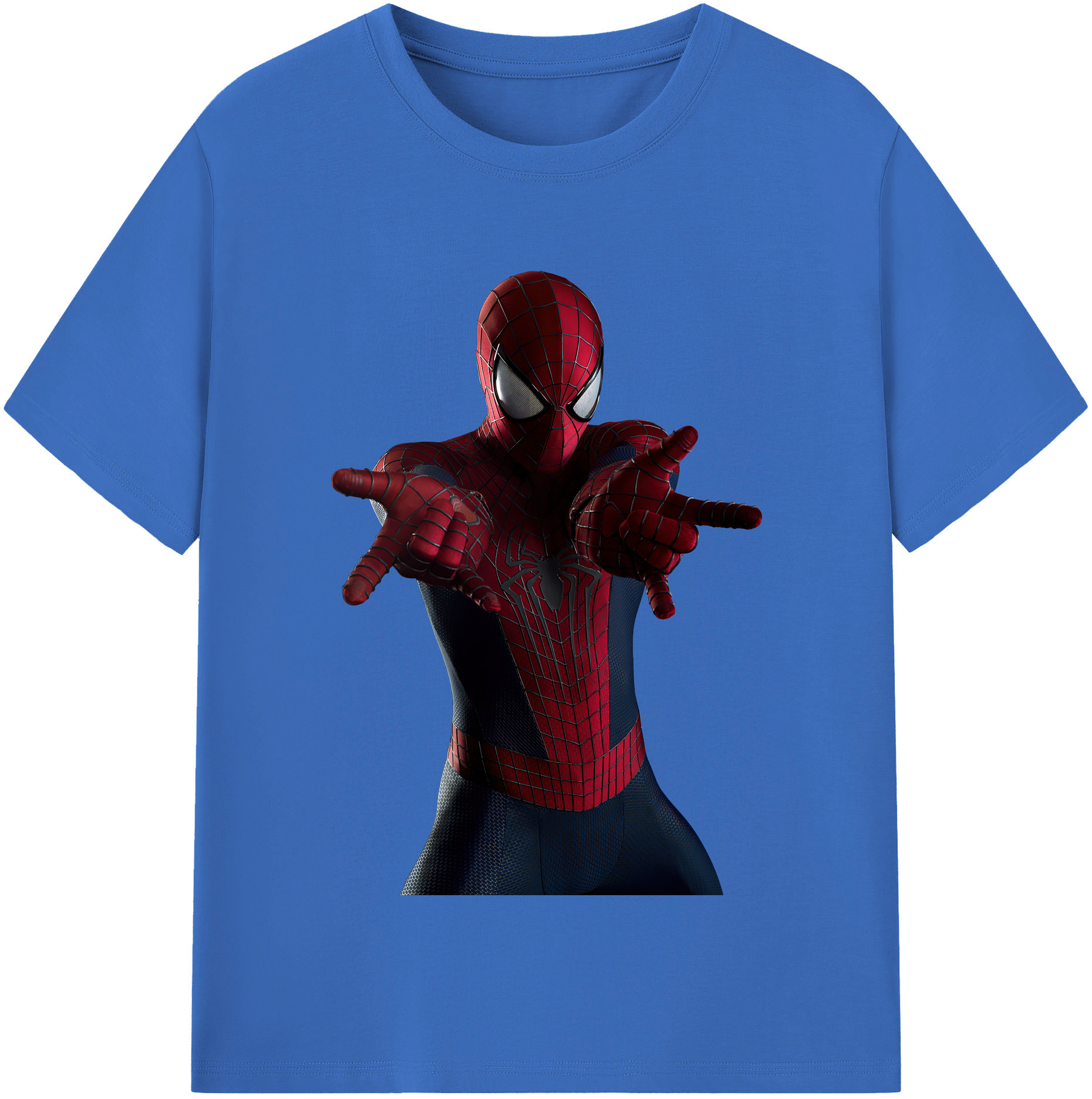 （画像用） Spider Man スパイダーマン 綿100％半袖Tシャツ（フロントプリント）
