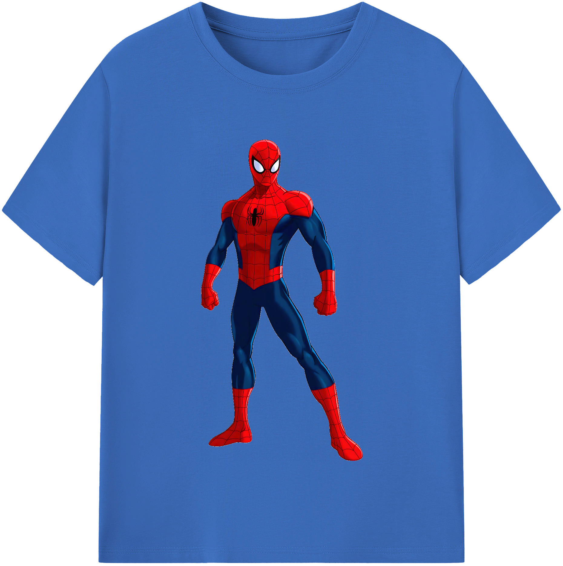 （画像用） Spider Man スパイダーマン 綿100％半袖Tシャツ（フロントプリント）