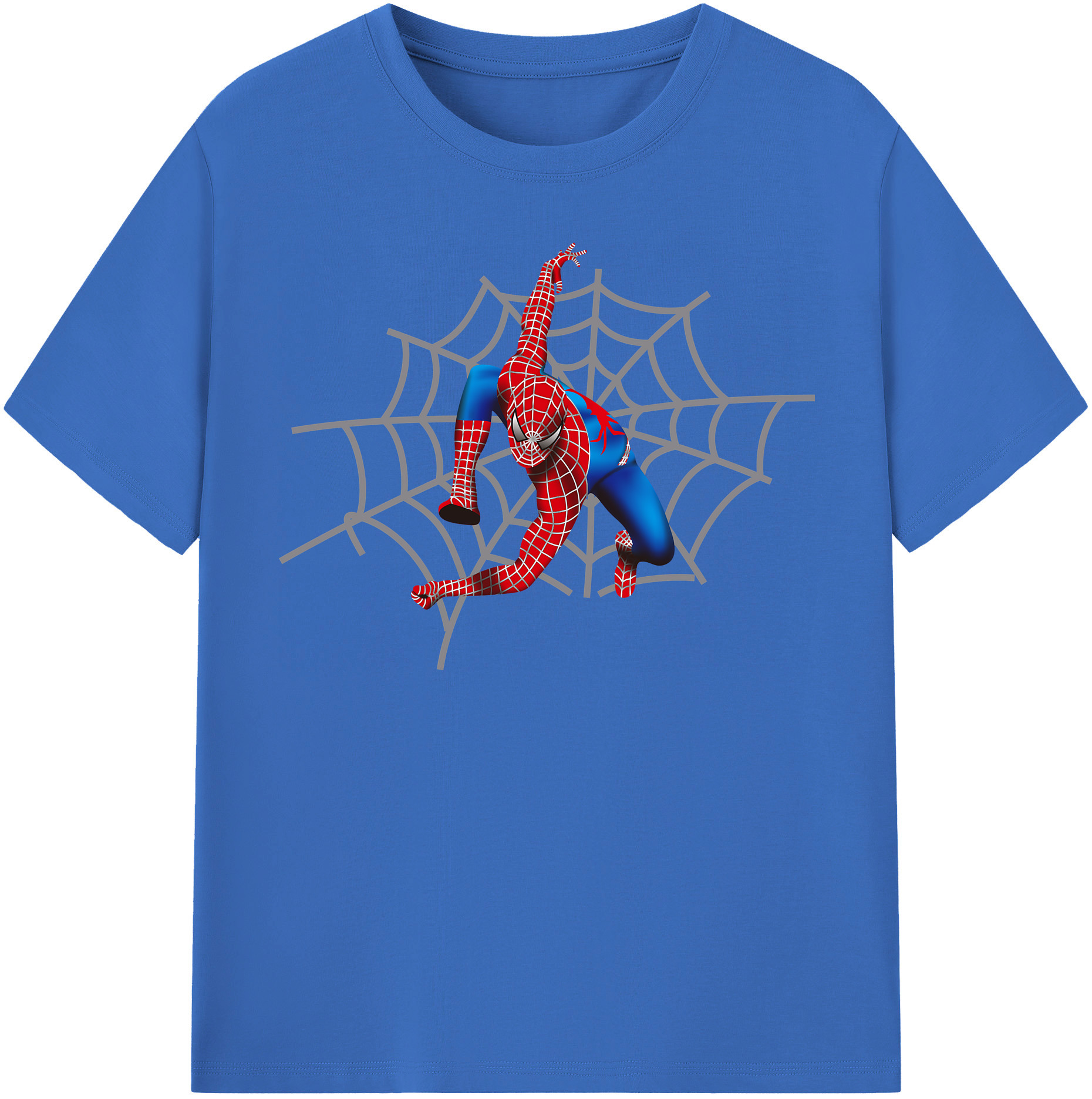 （画像用） Spider Man スパイダーマン 綿100％半袖Tシャツ（フロントプリント）