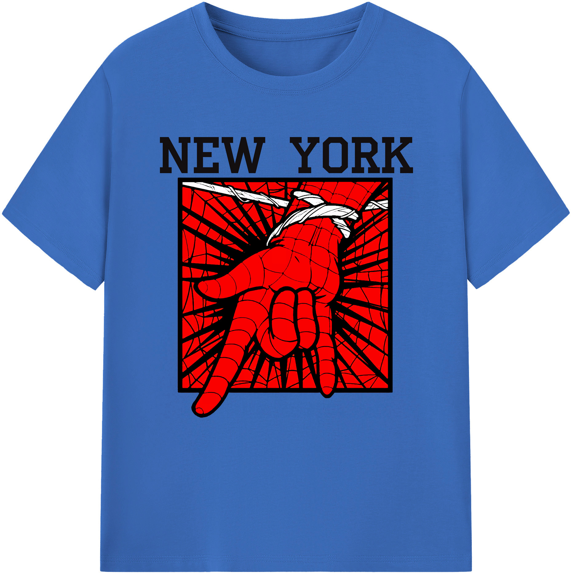 （画像用） Spider Man スパイダーマン 綿100％半袖Tシャツ（フロントプリント）