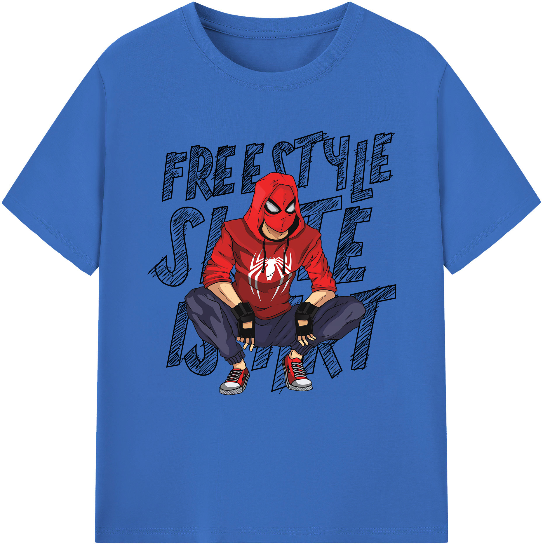 Spider Man スパイダーマン 綿100％半袖Tシャツ（フロントプリント）