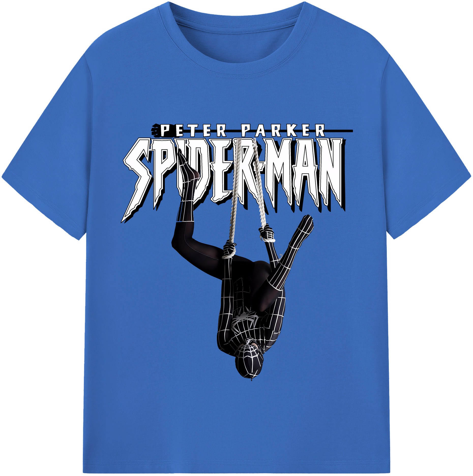 （画像用） Spider Man スパイダーマン 綿100％半袖Tシャツ（フロントプリント）