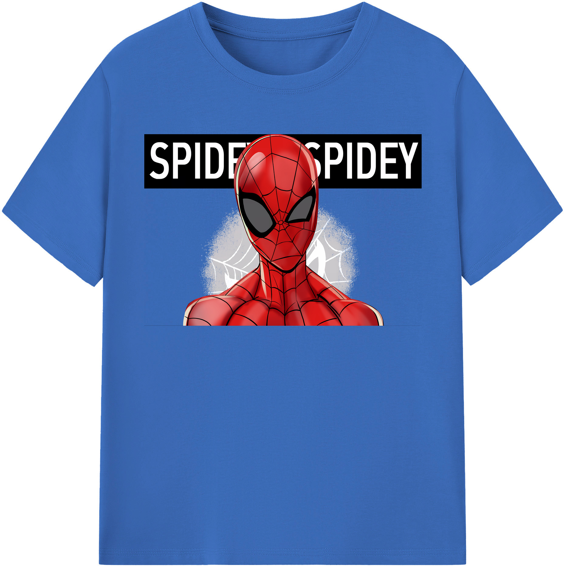 （画像用） Spider Man スパイダーマン 綿100％半袖Tシャツ（フロントプリント）