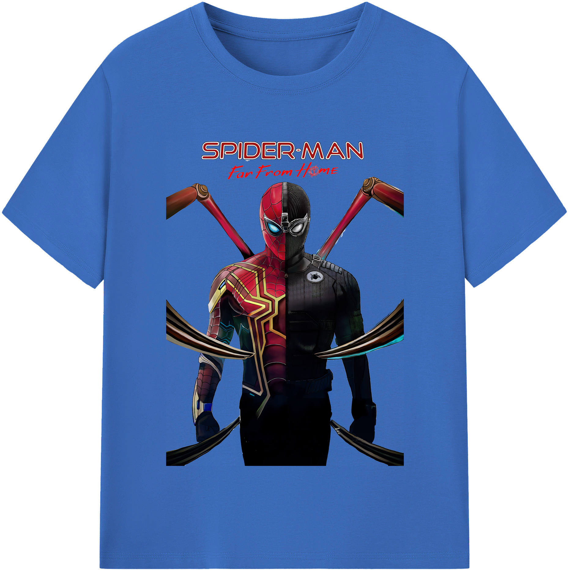 Spider Man スパイダーマン 綿100％半袖Tシャツ（フロントプリント）