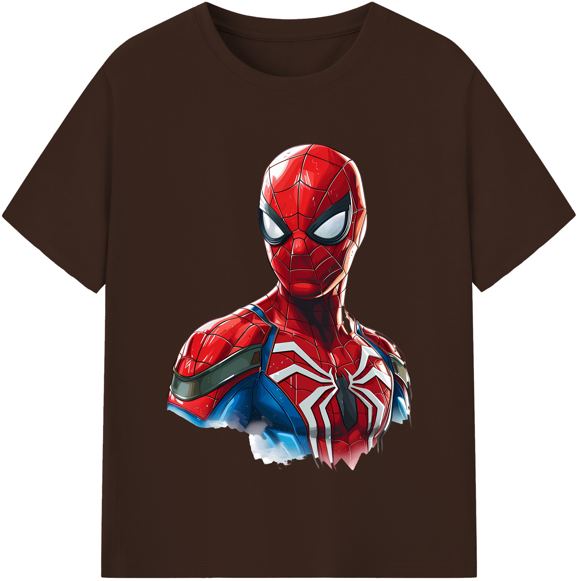 （画像用） Spider Man スパイダーマン 綿100％半袖Tシャツ（フロントプリント）