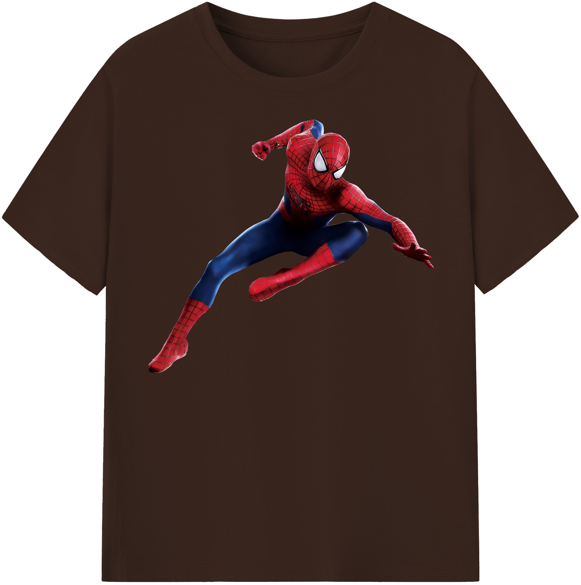 （画像用） Spider Man スパイダーマン 綿100％半袖Tシャツ（フロントプリント）