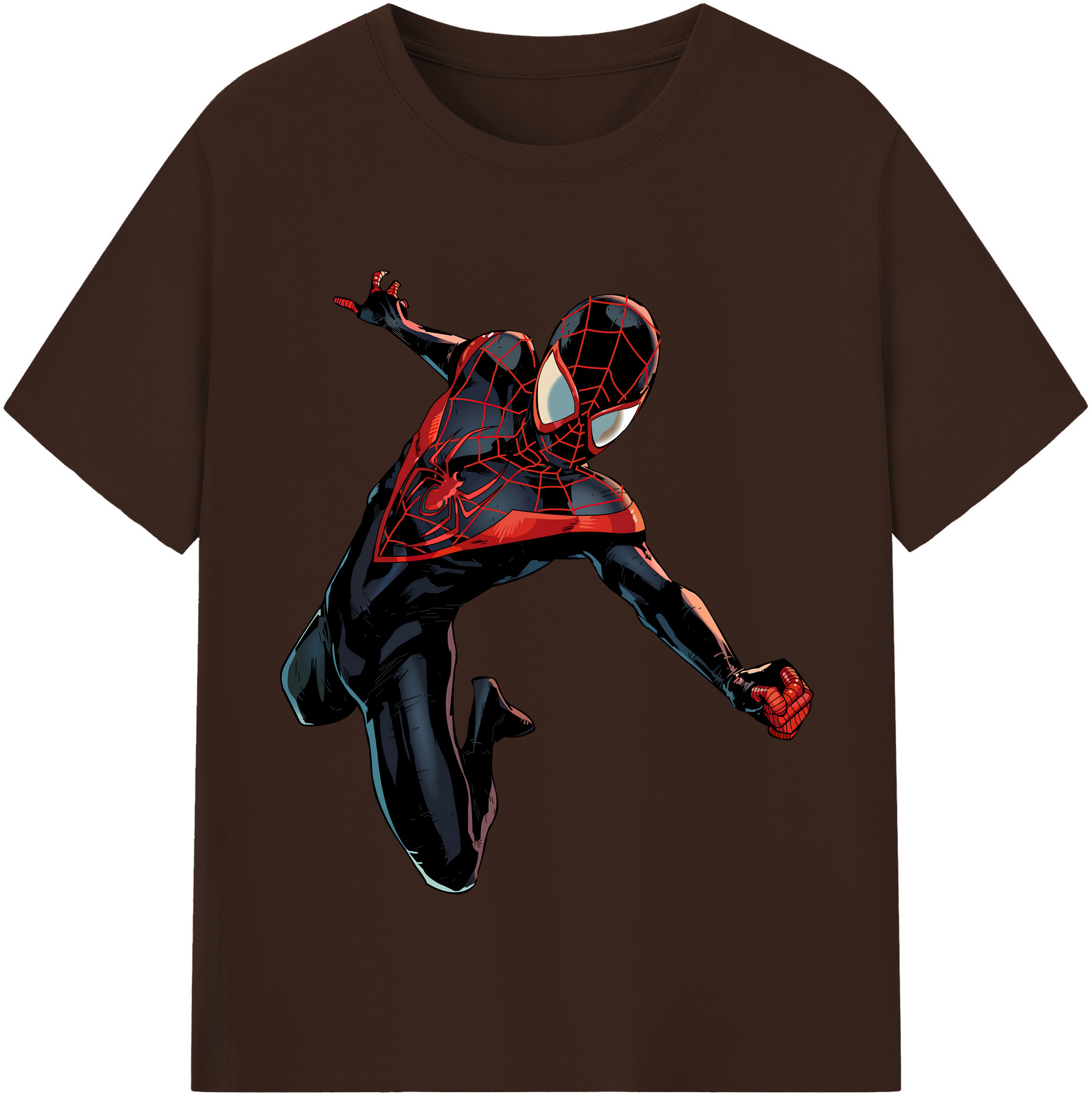 （画像用） Spider Man スパイダーマン 綿100％半袖Tシャツ（フロントプリント）