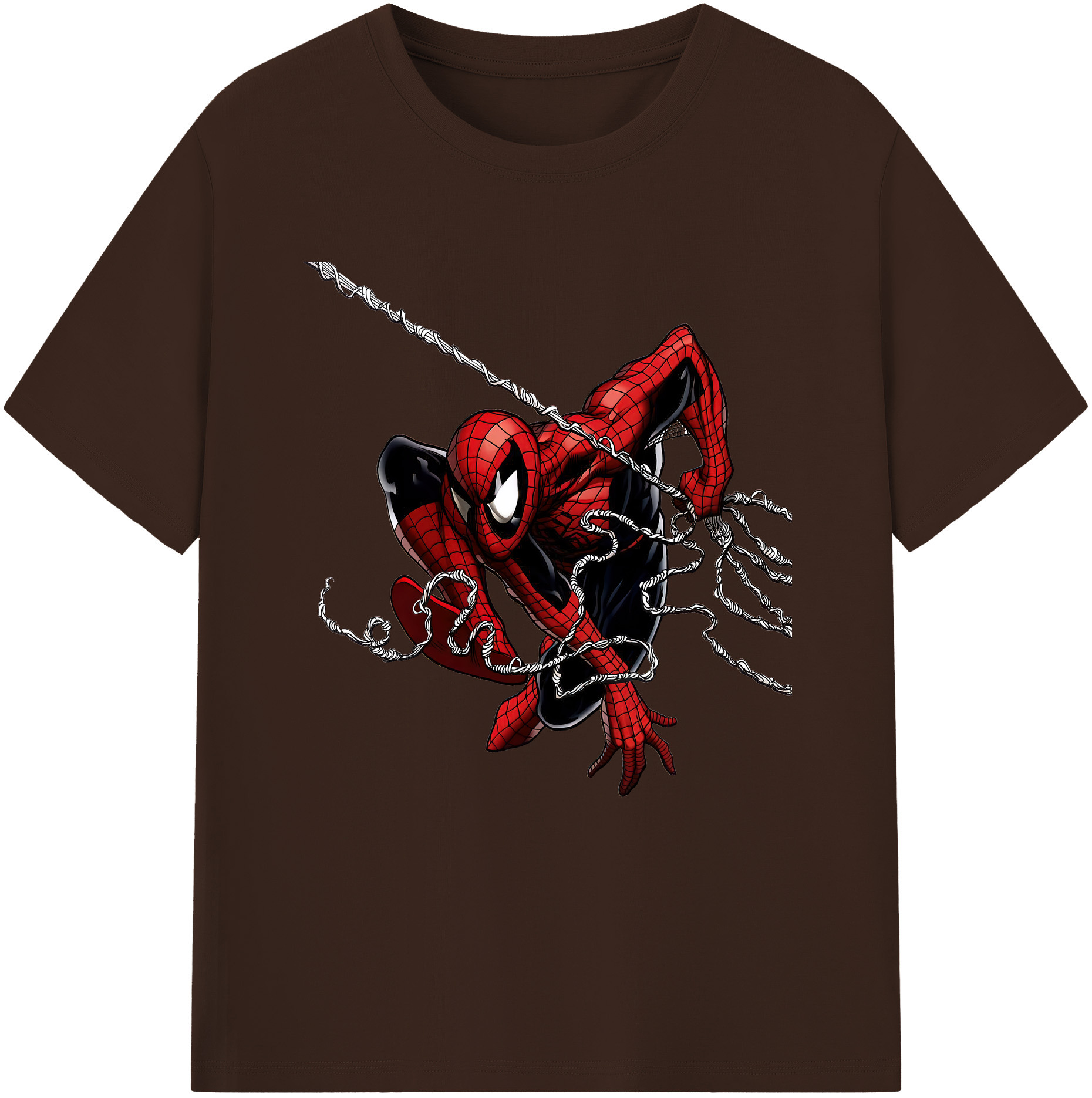 （画像用） Spider Man スパイダーマン 綿100％半袖Tシャツ（フロントプリント）