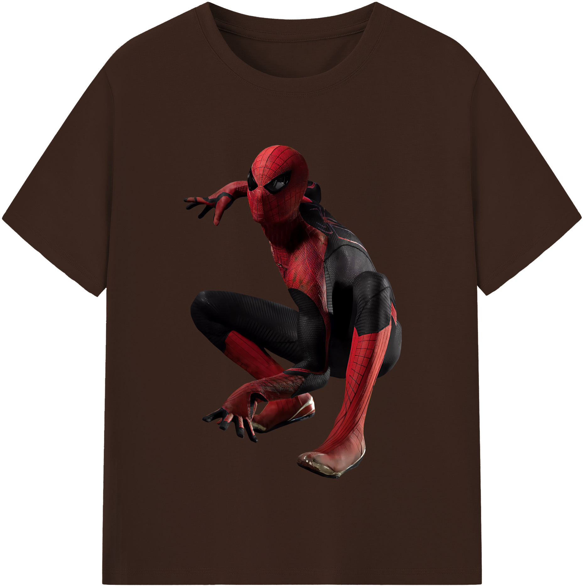 （画像用） Spider Man スパイダーマン 綿100％半袖Tシャツ（フロントプリント）
