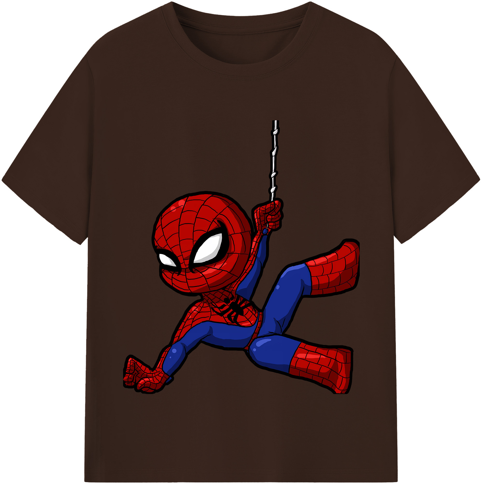 （画像用） Spider Man スパイダーマン 綿100％半袖Tシャツ（フロントプリント）