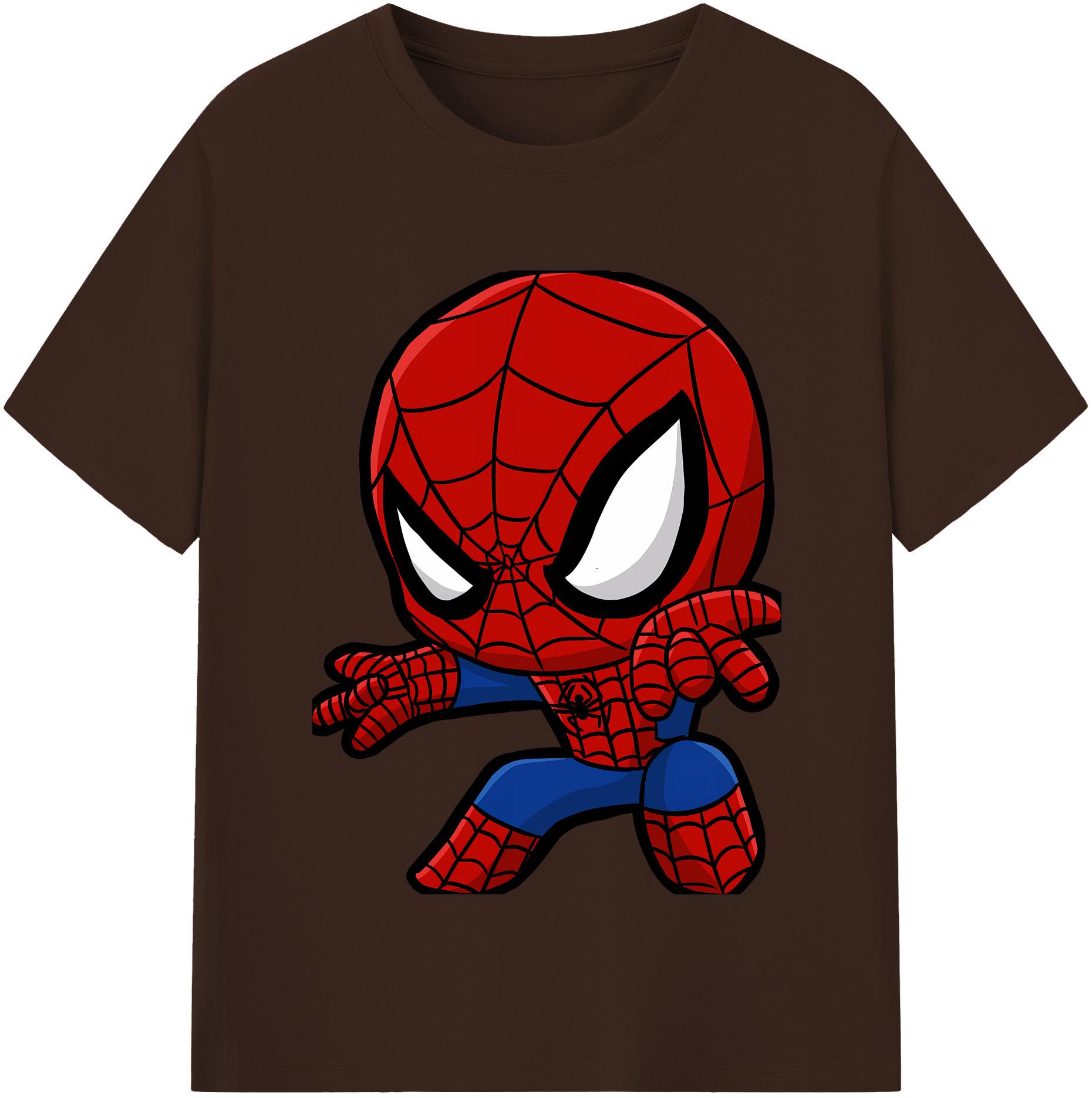 （画像用） Spider Man スパイダーマン 綿100％半袖Tシャツ（フロントプリント）