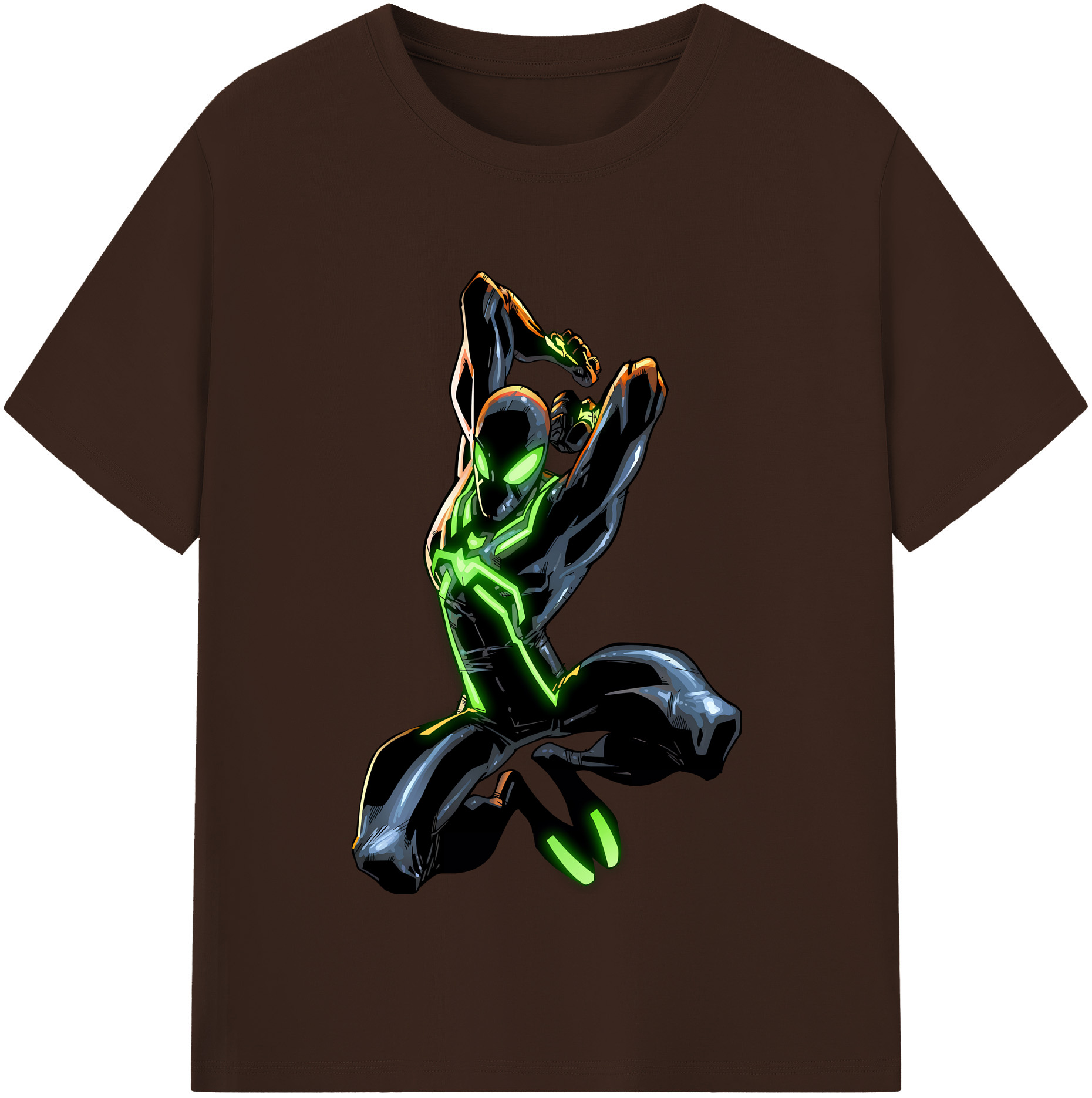 （画像用） Spider Man スパイダーマン 綿100％半袖Tシャツ（フロントプリント）