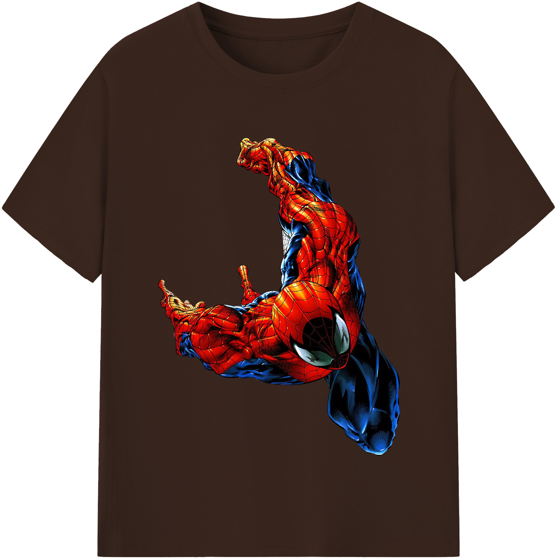 （画像用） Spider Man スパイダーマン 綿100％半袖Tシャツ（フロントプリント）