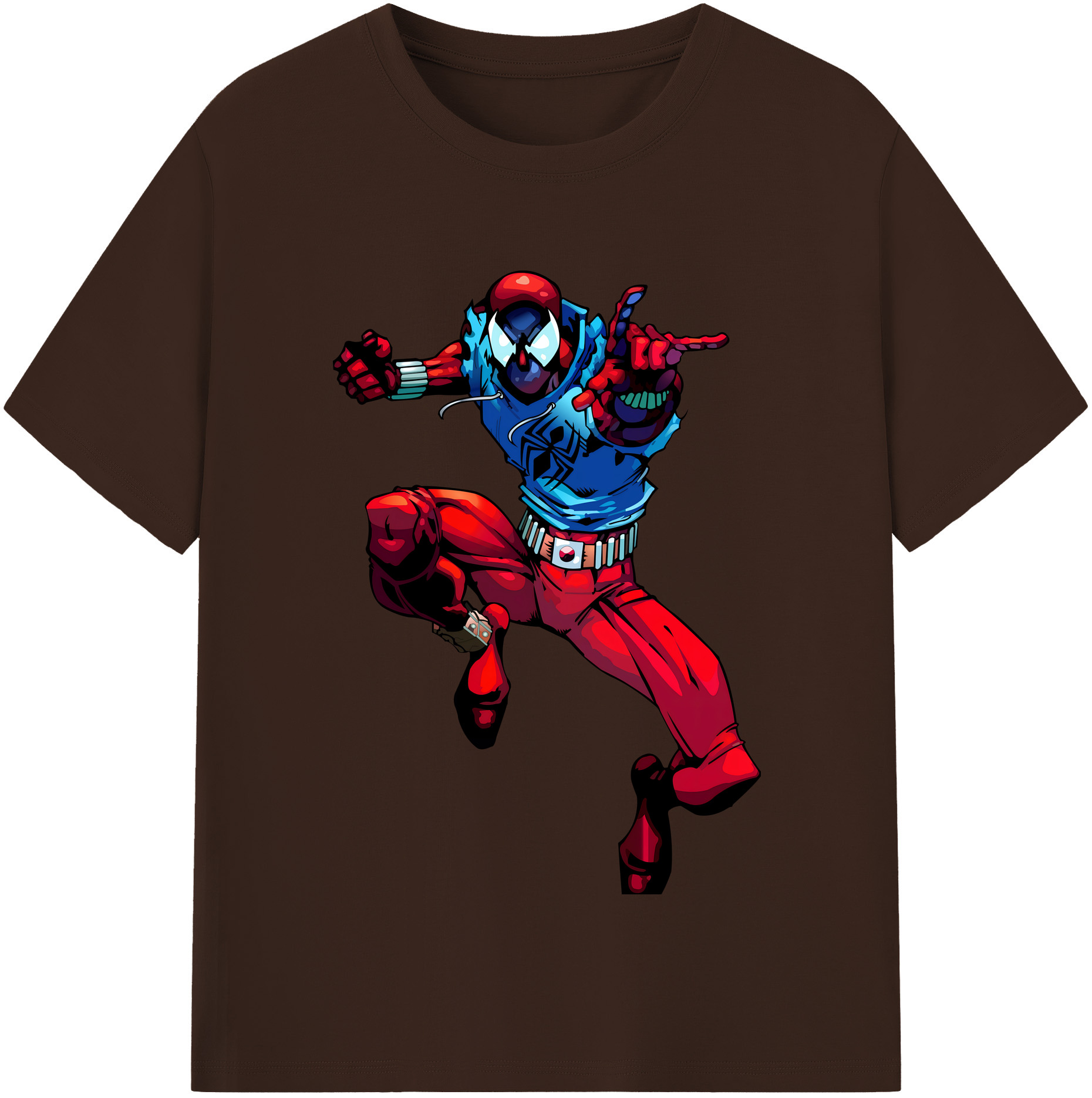 （画像用） Spider Man スパイダーマン 綿100％半袖Tシャツ（フロントプリント）