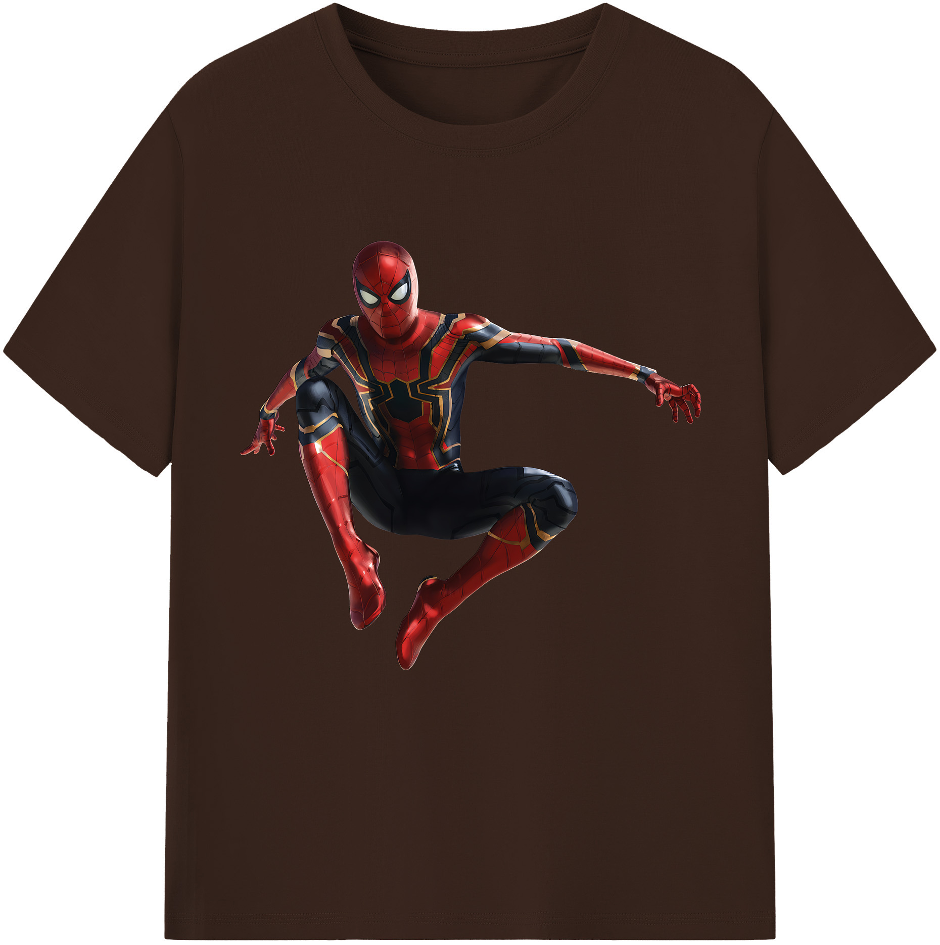 （画像用） Spider Man スパイダーマン 綿100％半袖Tシャツ（フロントプリント）