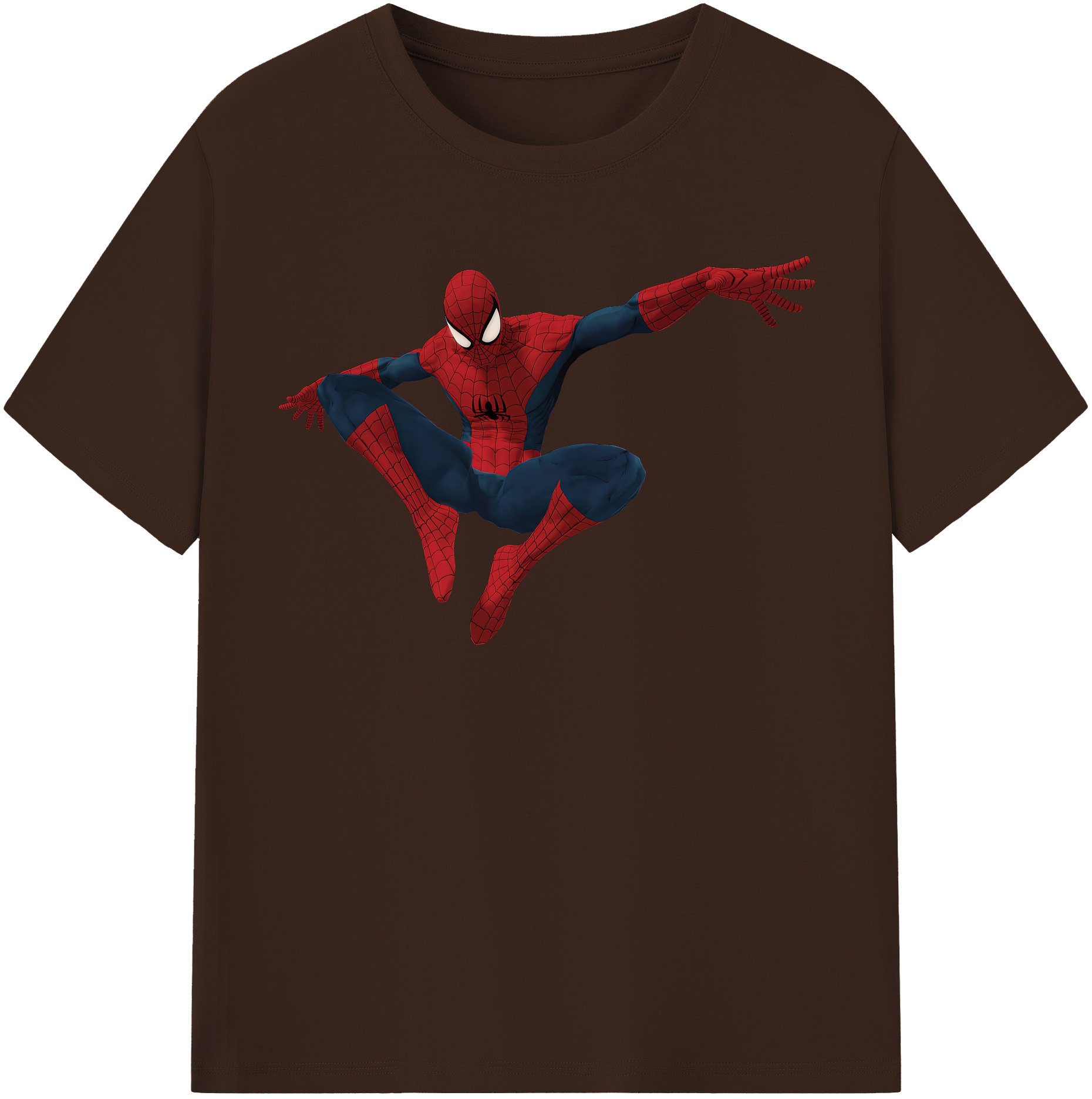 （画像用） Spider Man スパイダーマン 綿100％半袖Tシャツ（フロントプリント）