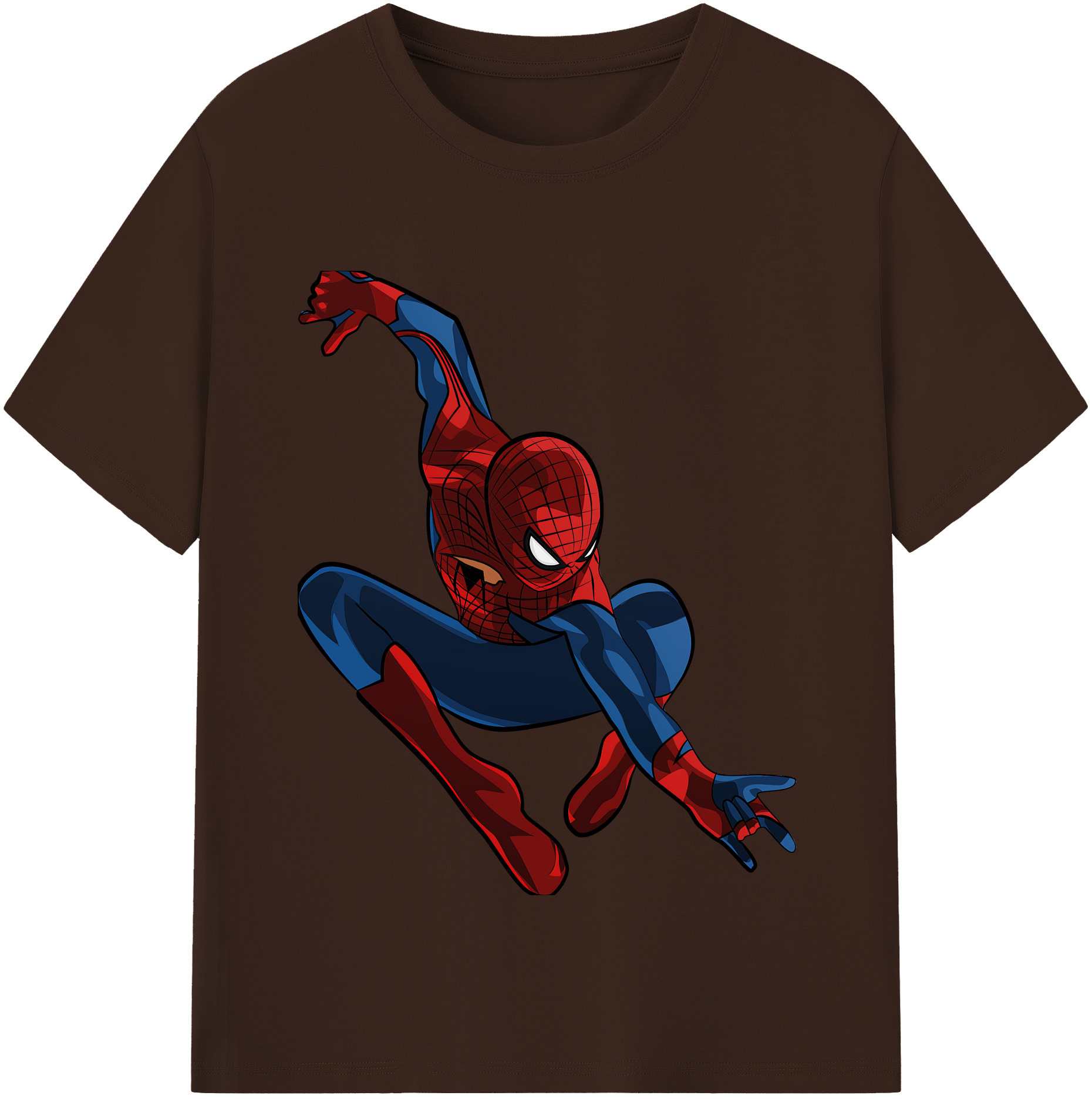 （画像用） Spider Man スパイダーマン 綿100％半袖Tシャツ（フロントプリント）