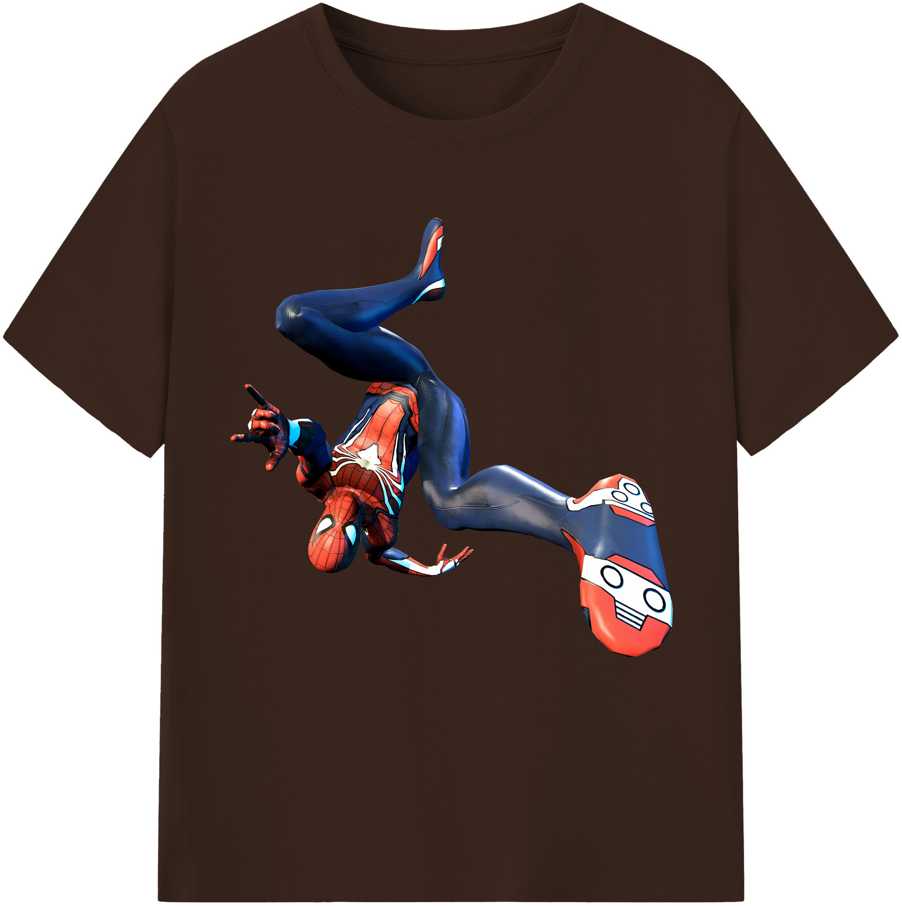 （画像用） Spider Man スパイダーマン 綿100％半袖Tシャツ（フロントプリント）