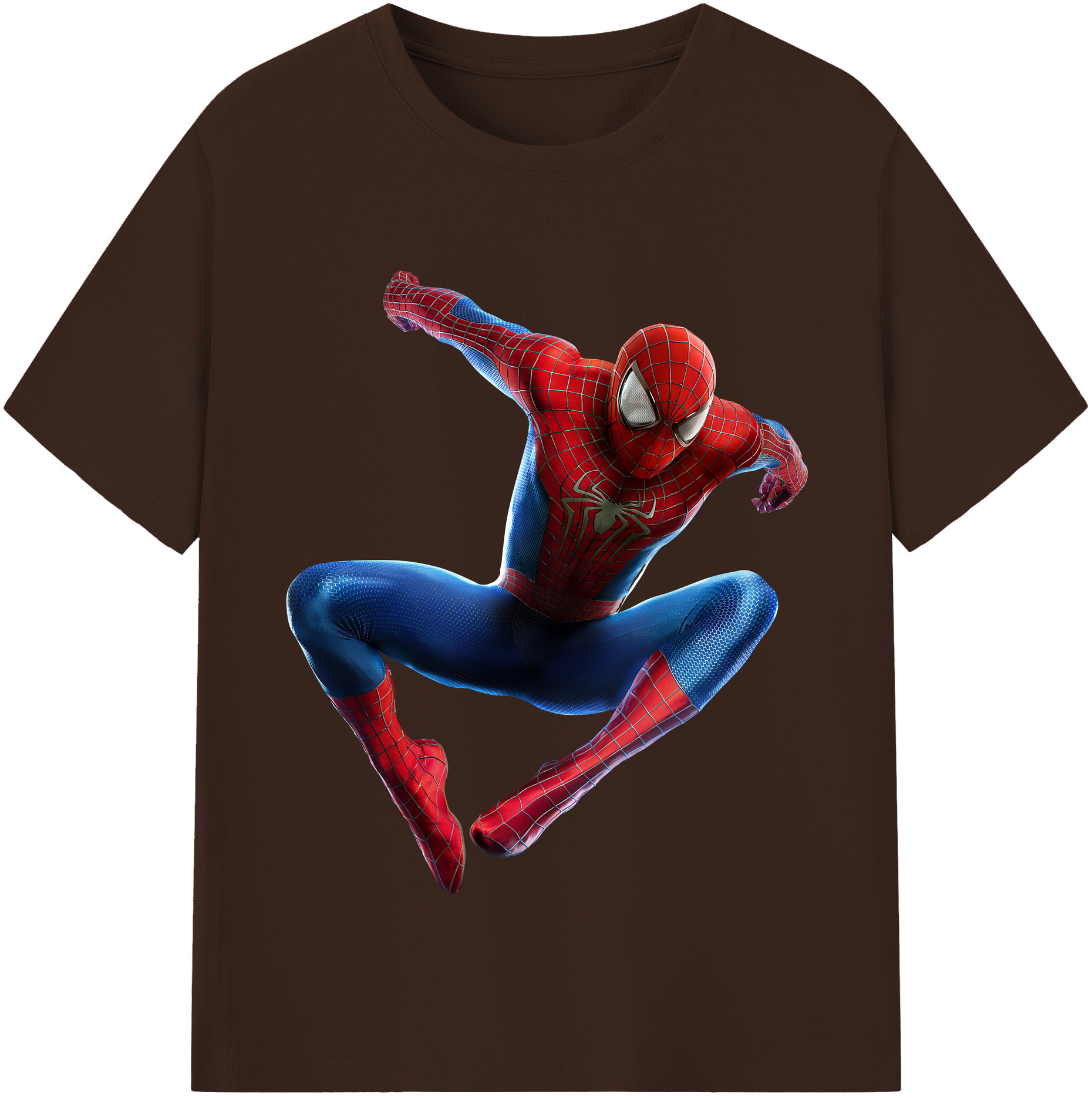 （画像用） Spider Man スパイダーマン 綿100％半袖Tシャツ（フロントプリント）