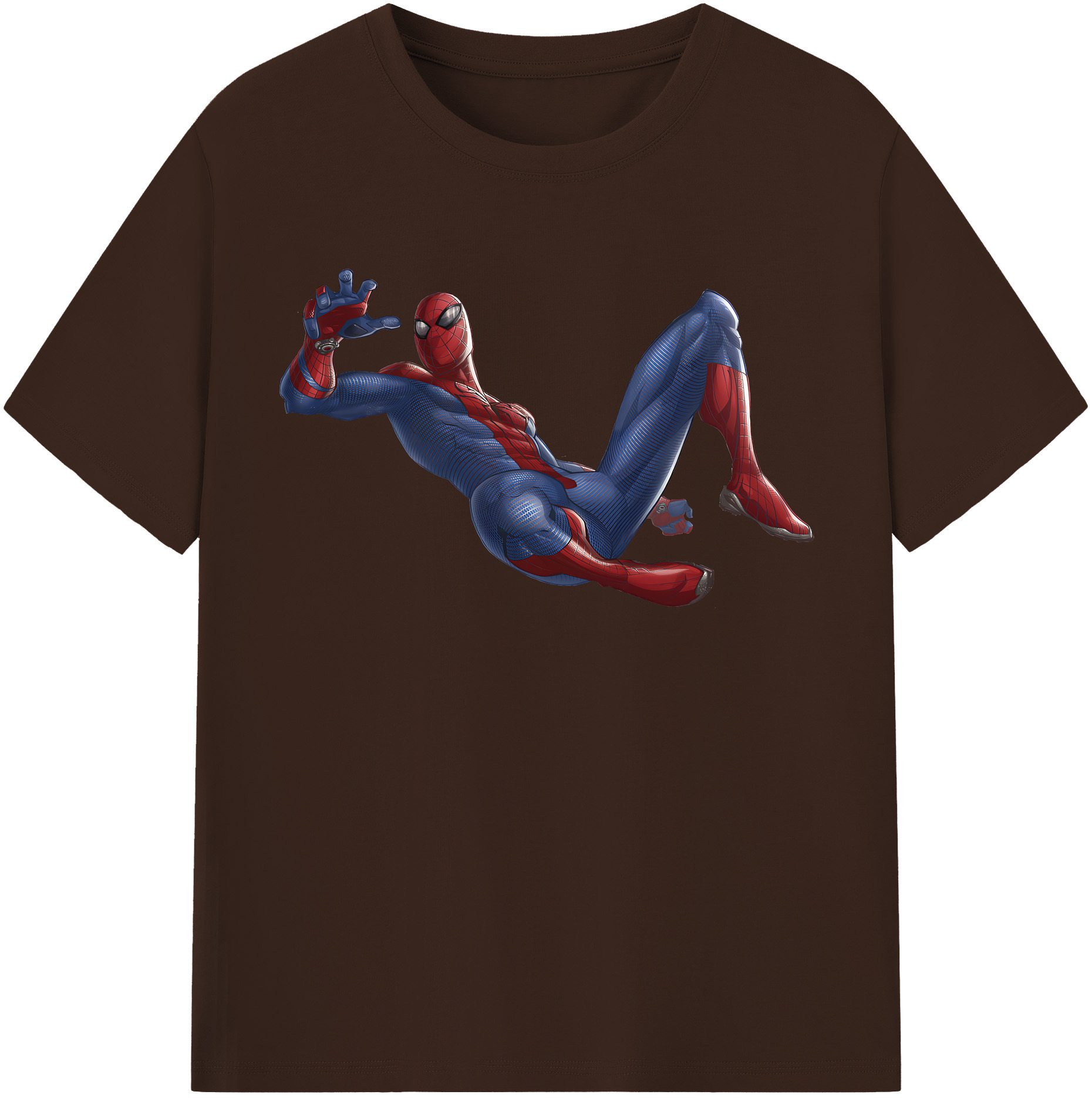 （画像用） Spider Man スパイダーマン 綿100％半袖Tシャツ（フロントプリント）