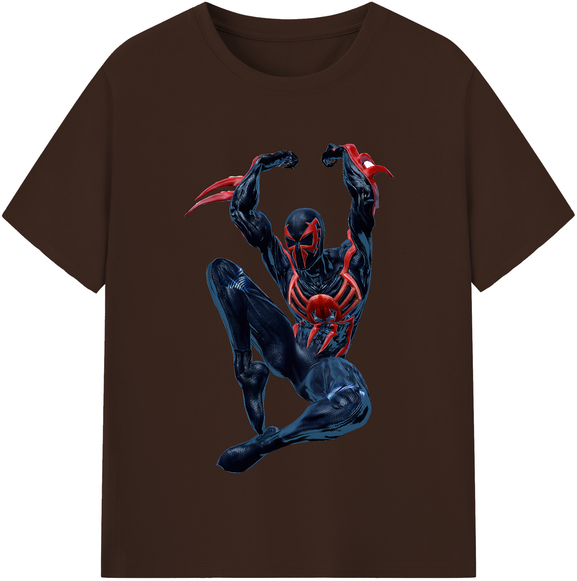 （画像用） Spider Man スパイダーマン 綿100％半袖Tシャツ（フロントプリント）