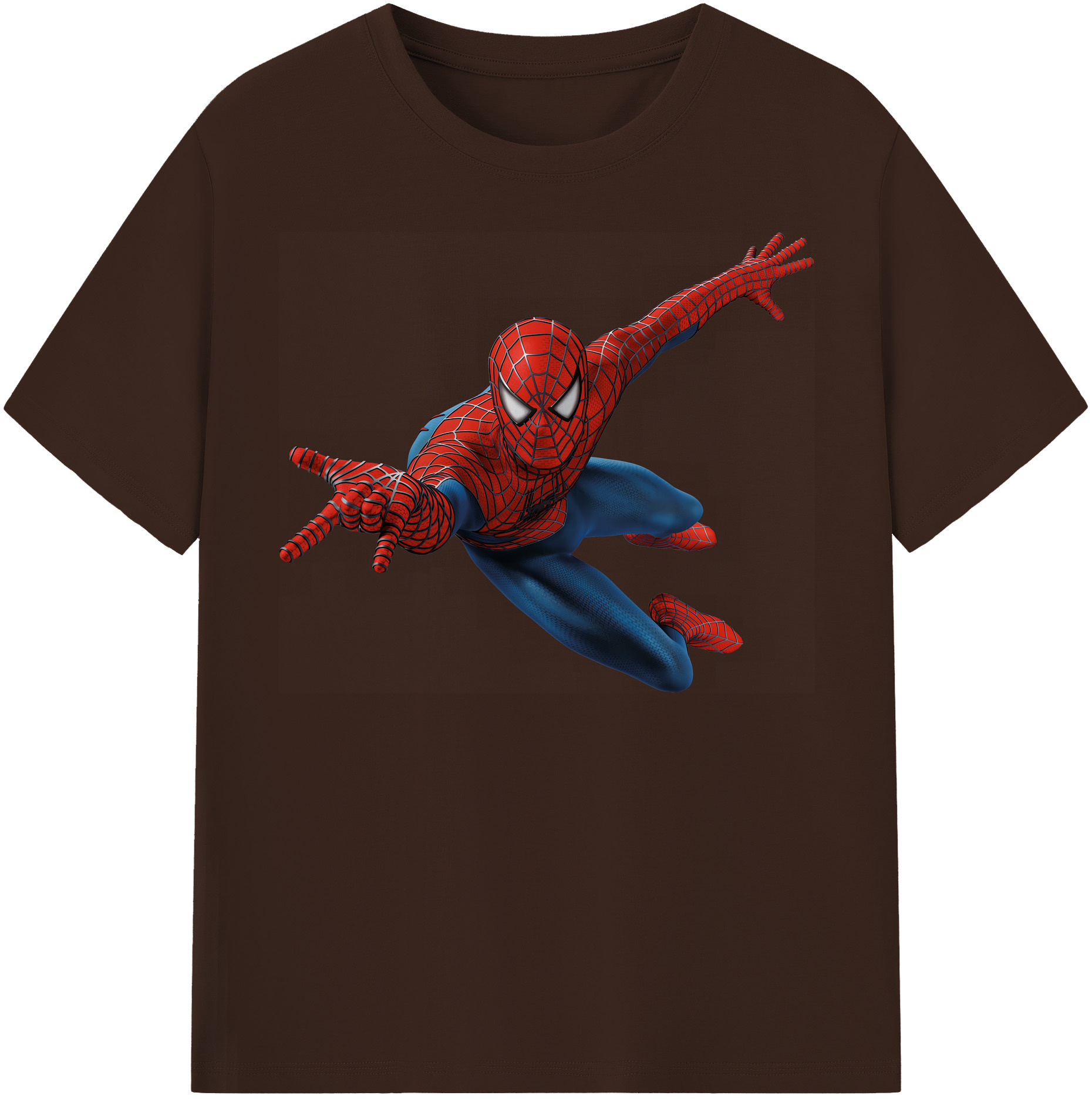 （画像用） Spider Man スパイダーマン 綿100％半袖Tシャツ（フロントプリント）