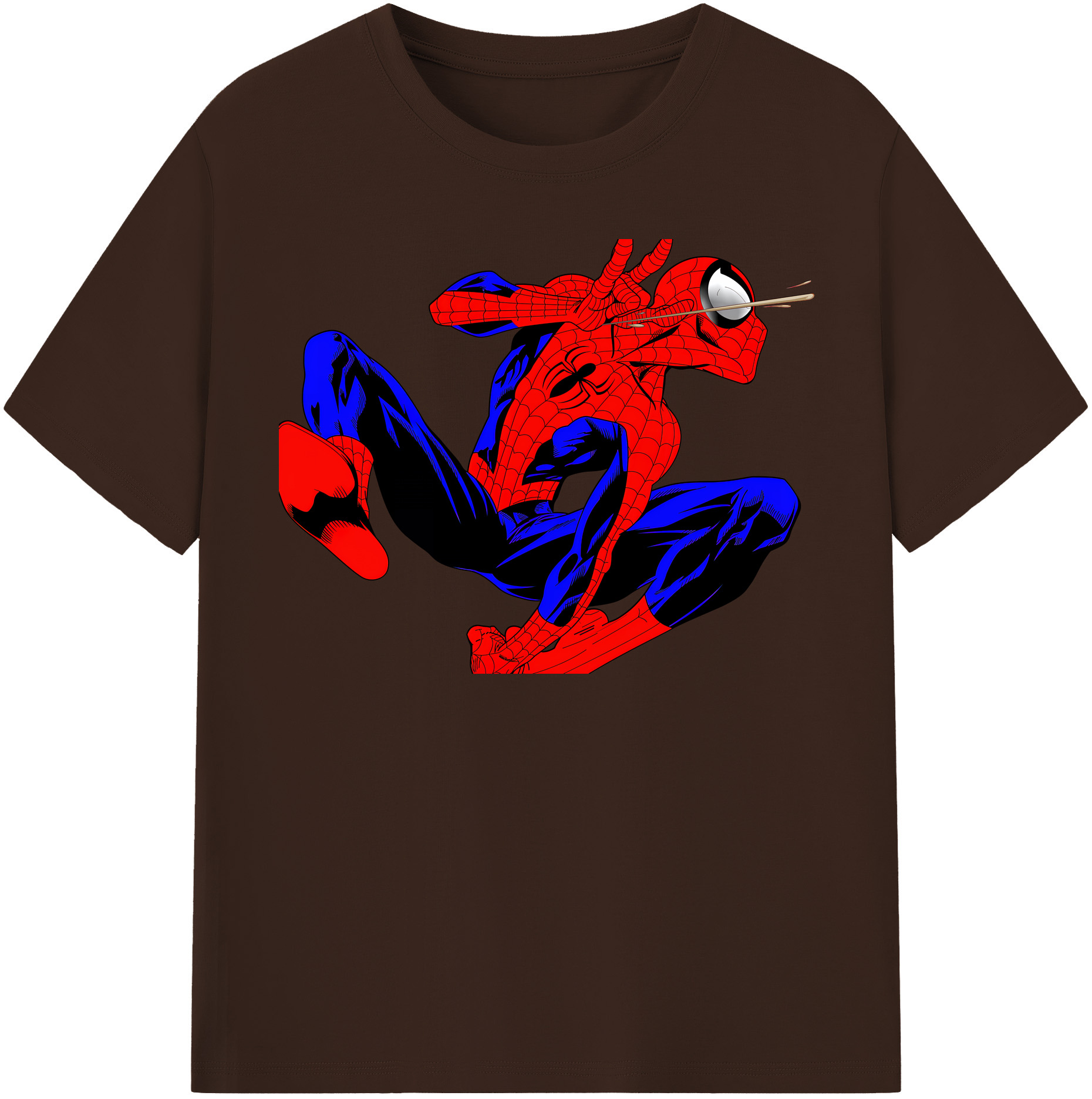 （画像用） Spider Man スパイダーマン 綿100％半袖Tシャツ（フロントプリント）