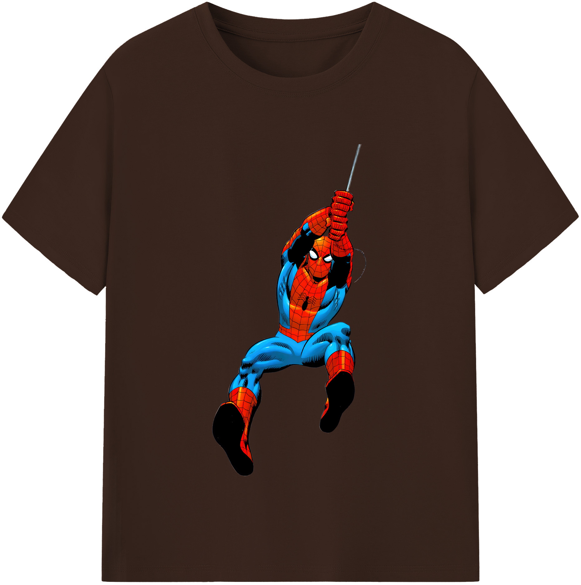 （画像用） Spider Man スパイダーマン 綿100％半袖Tシャツ（フロントプリント）