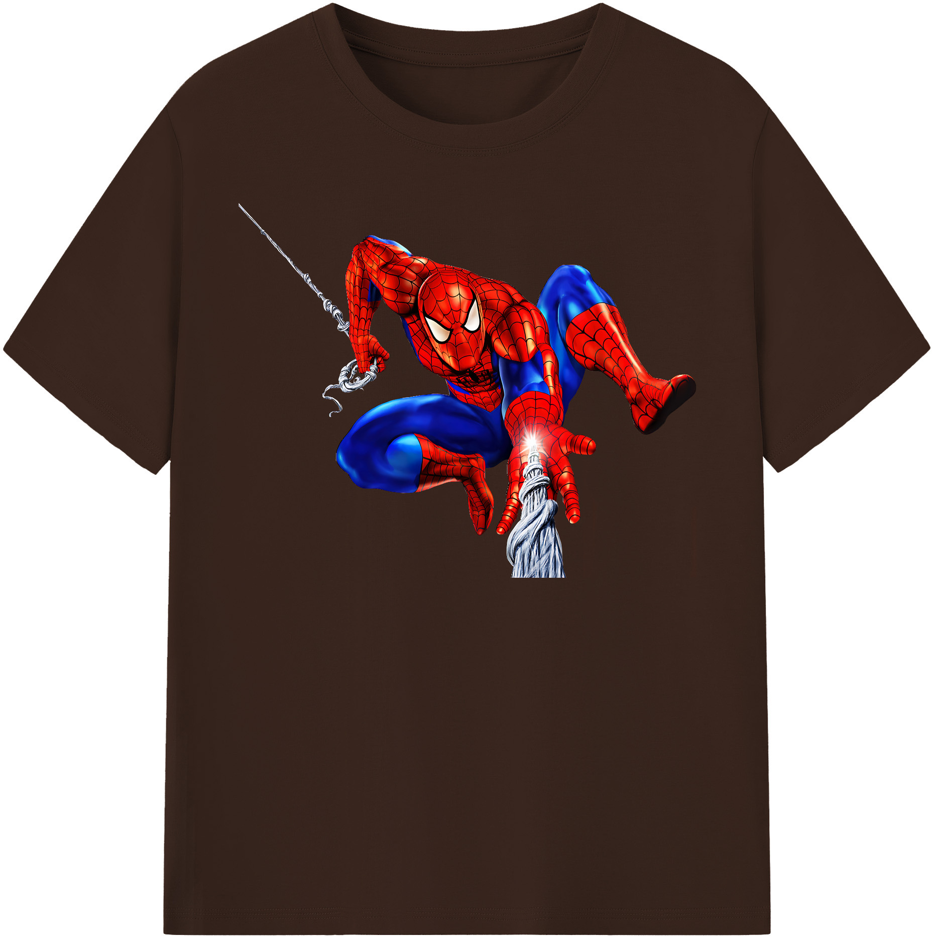 （画像用） Spider Man スパイダーマン 綿100％半袖Tシャツ（フロントプリント）