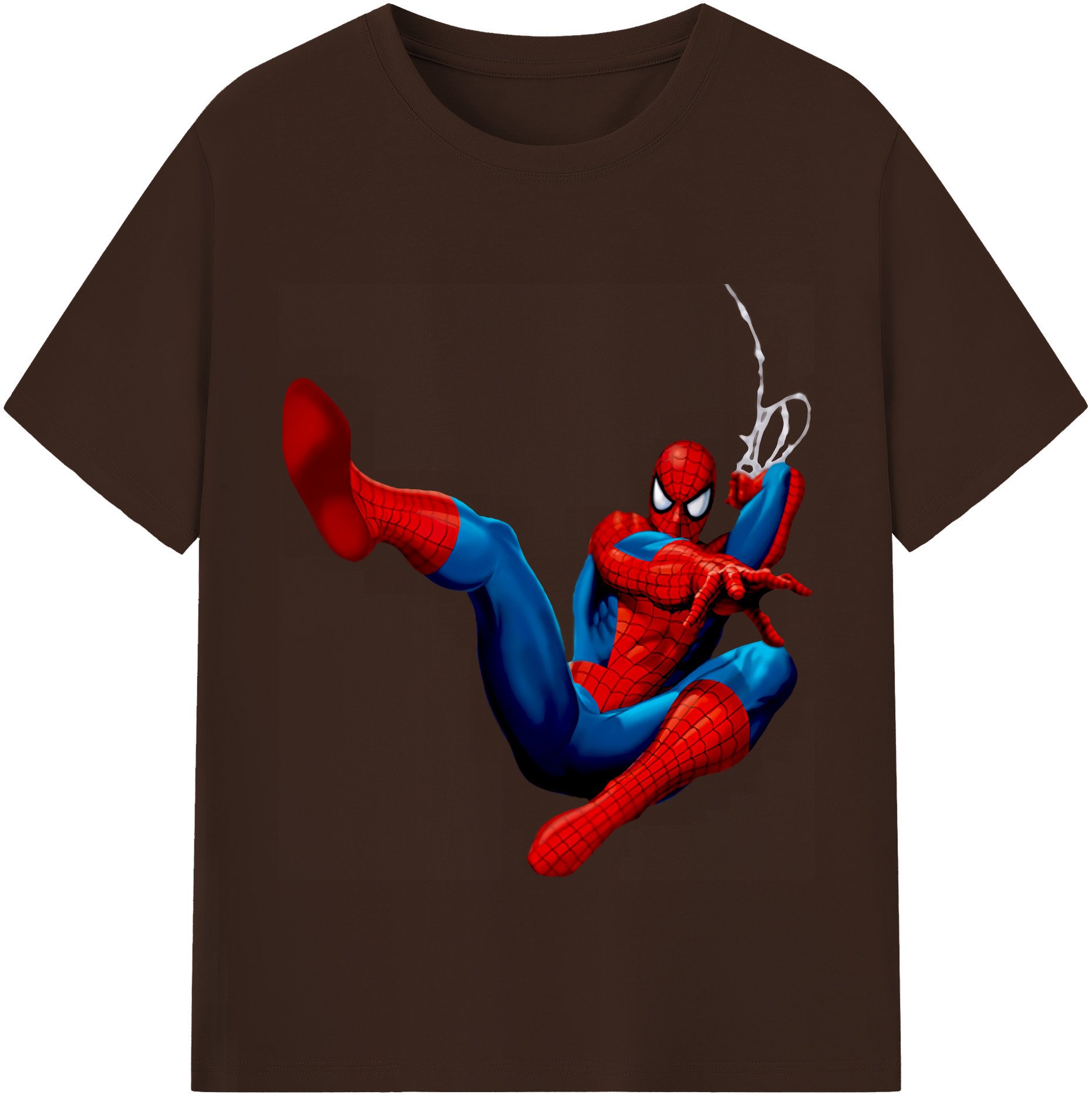 （画像用） Spider Man スパイダーマン 綿100％半袖Tシャツ（フロントプリント）