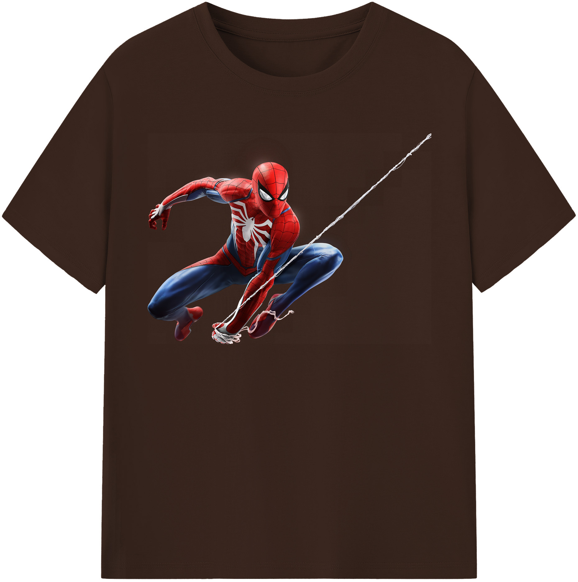 （画像用） Spider Man スパイダーマン 綿100％半袖Tシャツ（フロントプリント）