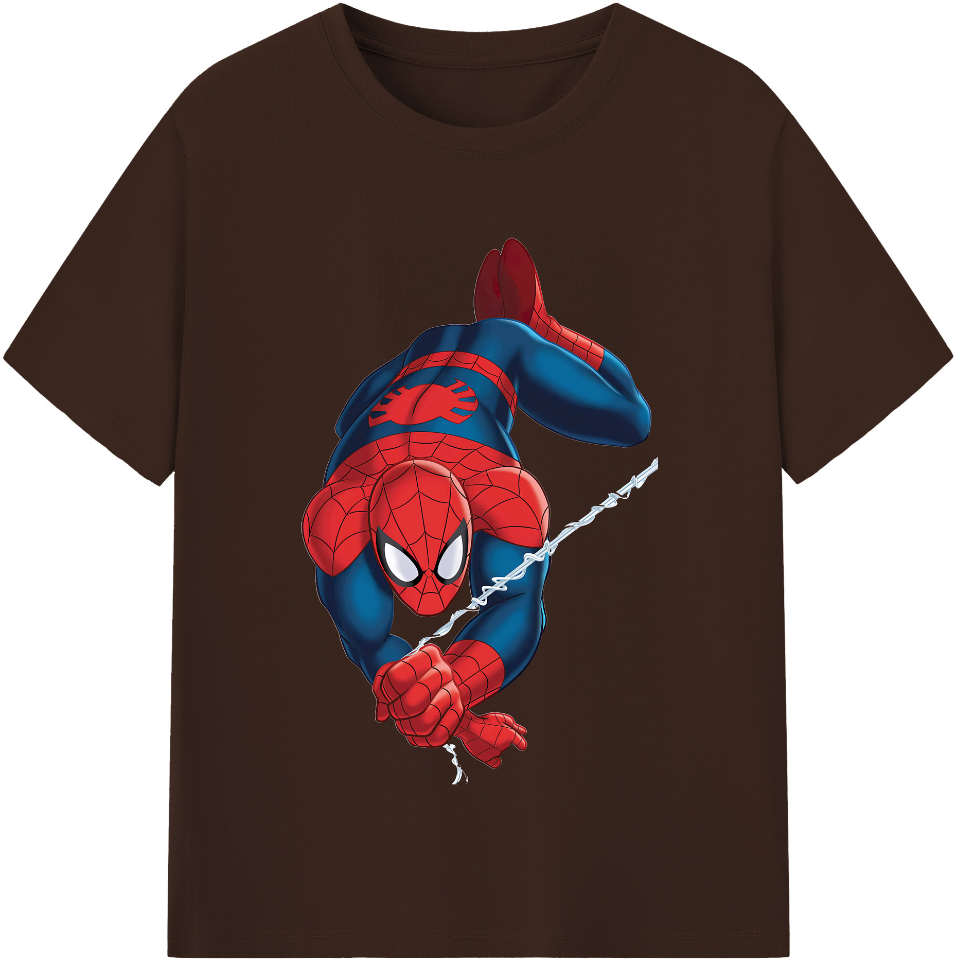 （画像用） Spider Man スパイダーマン 綿100％半袖Tシャツ（フロントプリント）