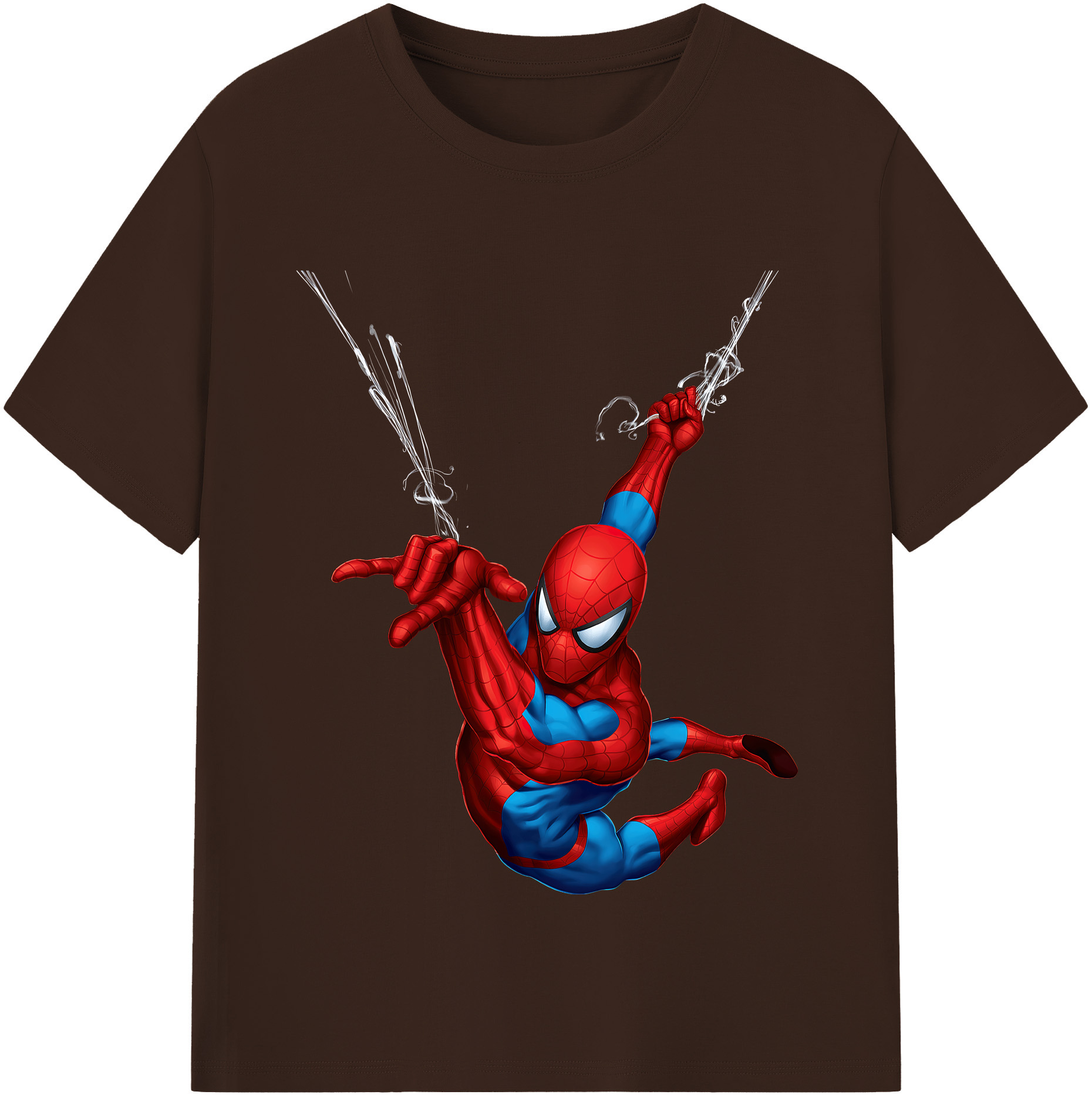 （画像用） Spider Man スパイダーマン 綿100％半袖Tシャツ（フロントプリント）