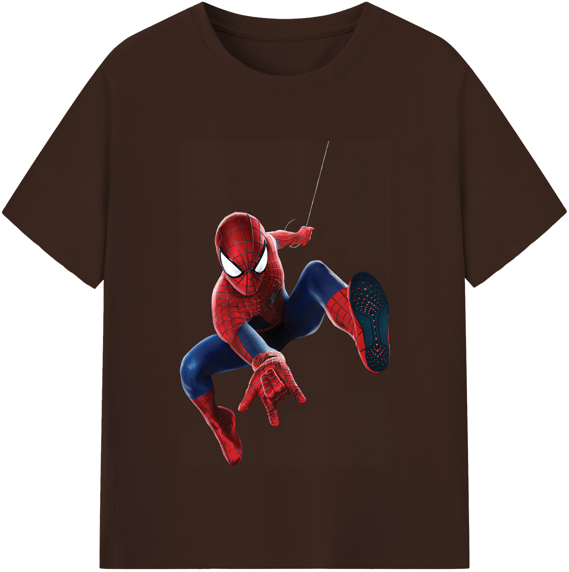 Spider Man スパイダーマン 綿100％半袖Tシャツ（フロントプリント）