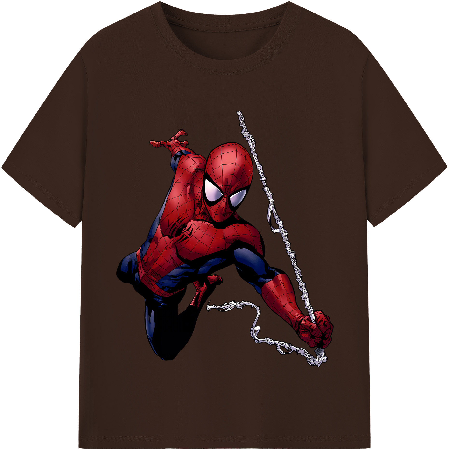 （画像用） Spider Man スパイダーマン 綿100％半袖Tシャツ（フロントプリント）