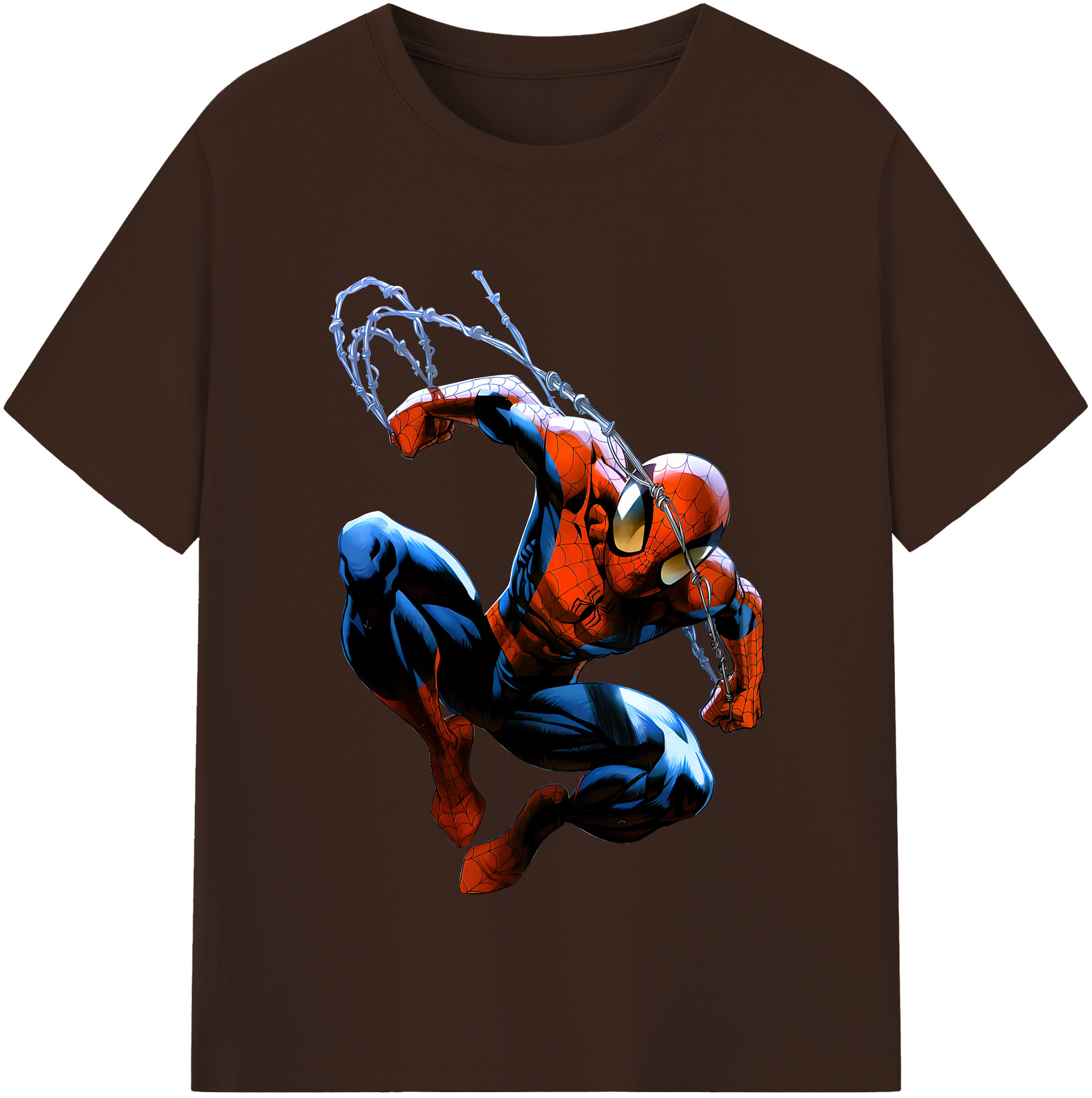 （画像用） Spider Man スパイダーマン 綿100％半袖Tシャツ（フロントプリント）