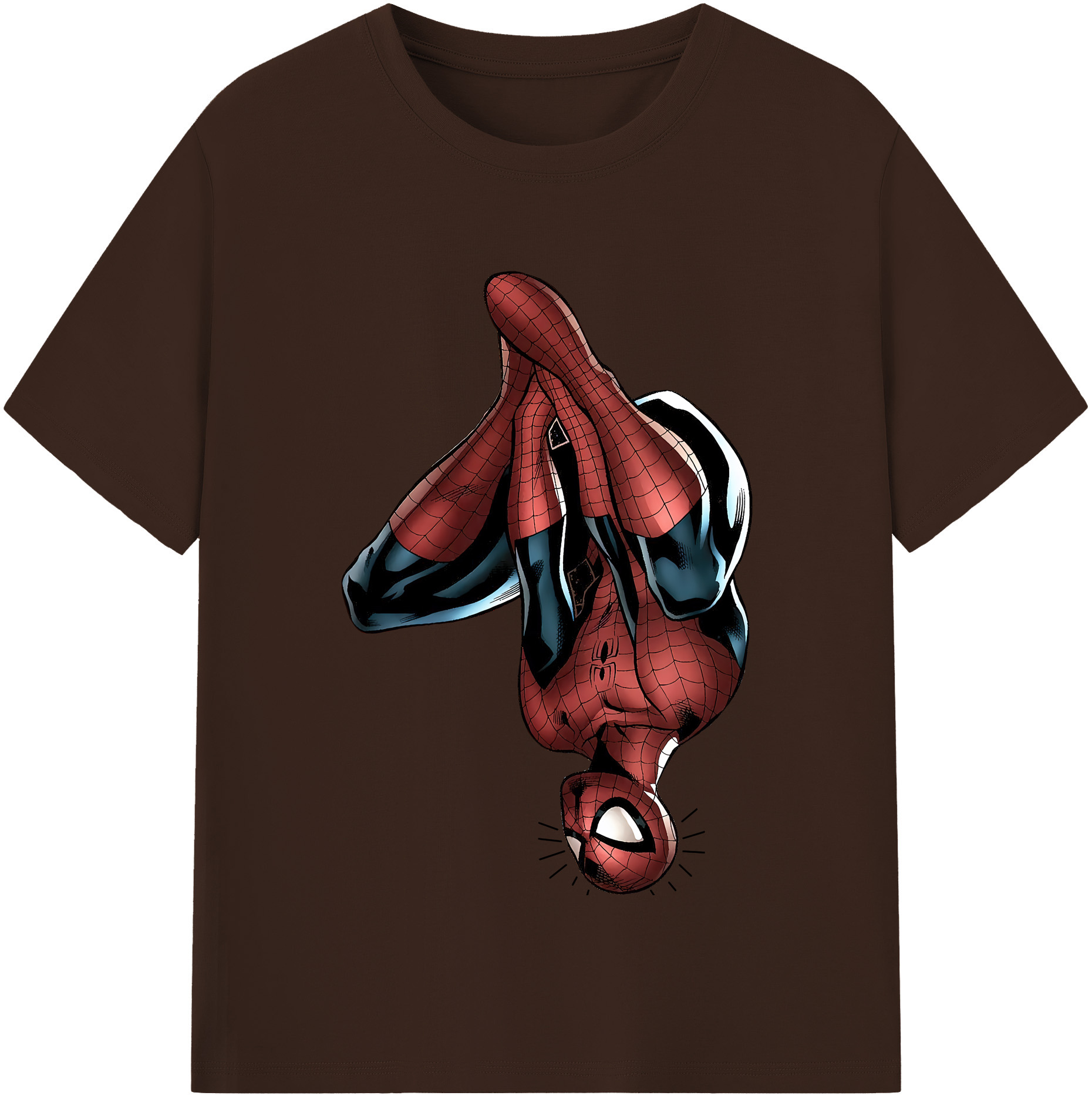 （画像用） Spider Man スパイダーマン 綿100％半袖Tシャツ（フロントプリント）