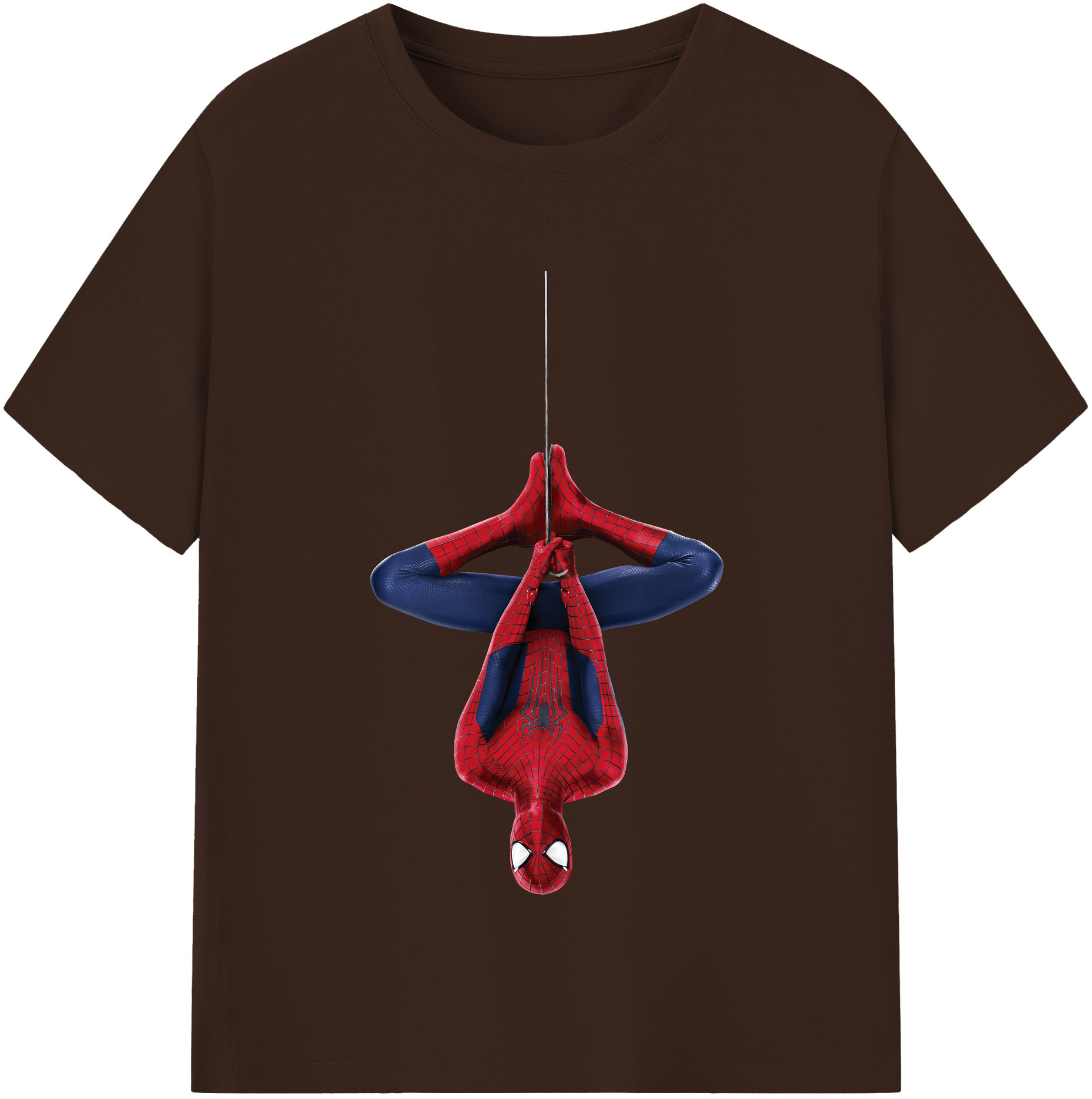（画像用） Spider Man スパイダーマン 綿100％半袖Tシャツ（フロントプリント）