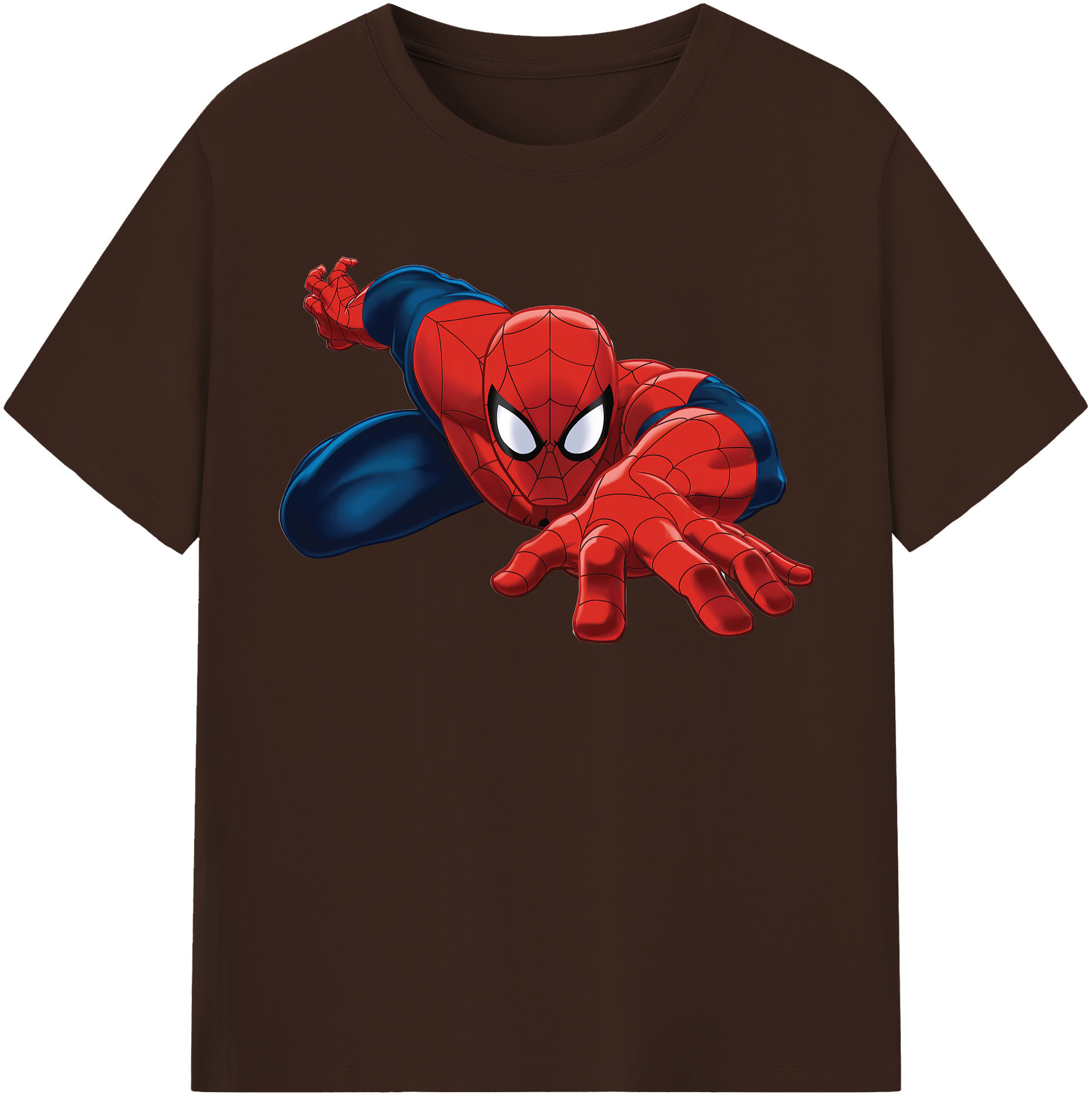 （画像用） Spider Man スパイダーマン 綿100％半袖Tシャツ（フロントプリント）