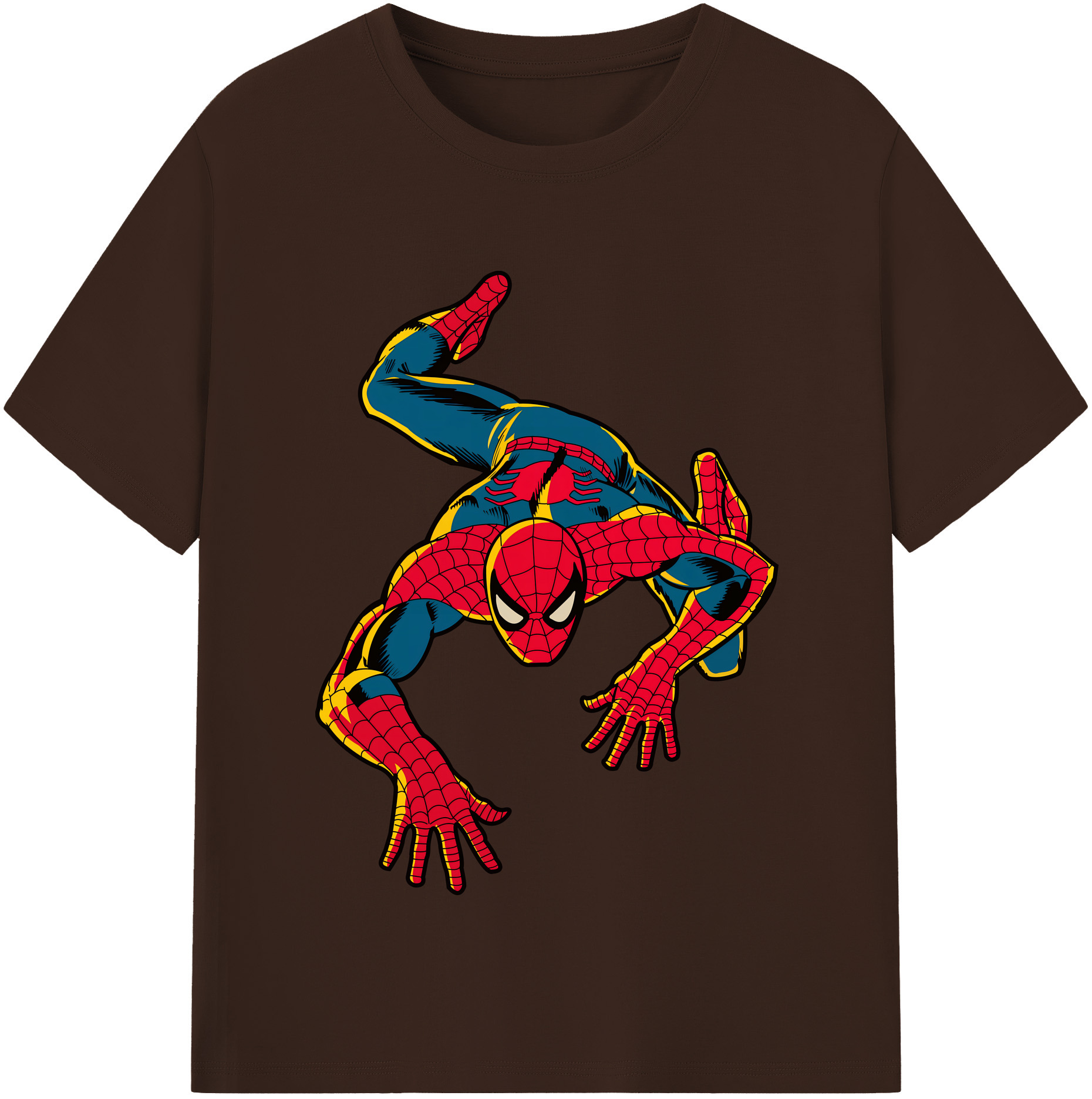 （画像用） Spider Man スパイダーマン 綿100％半袖Tシャツ（フロントプリント）